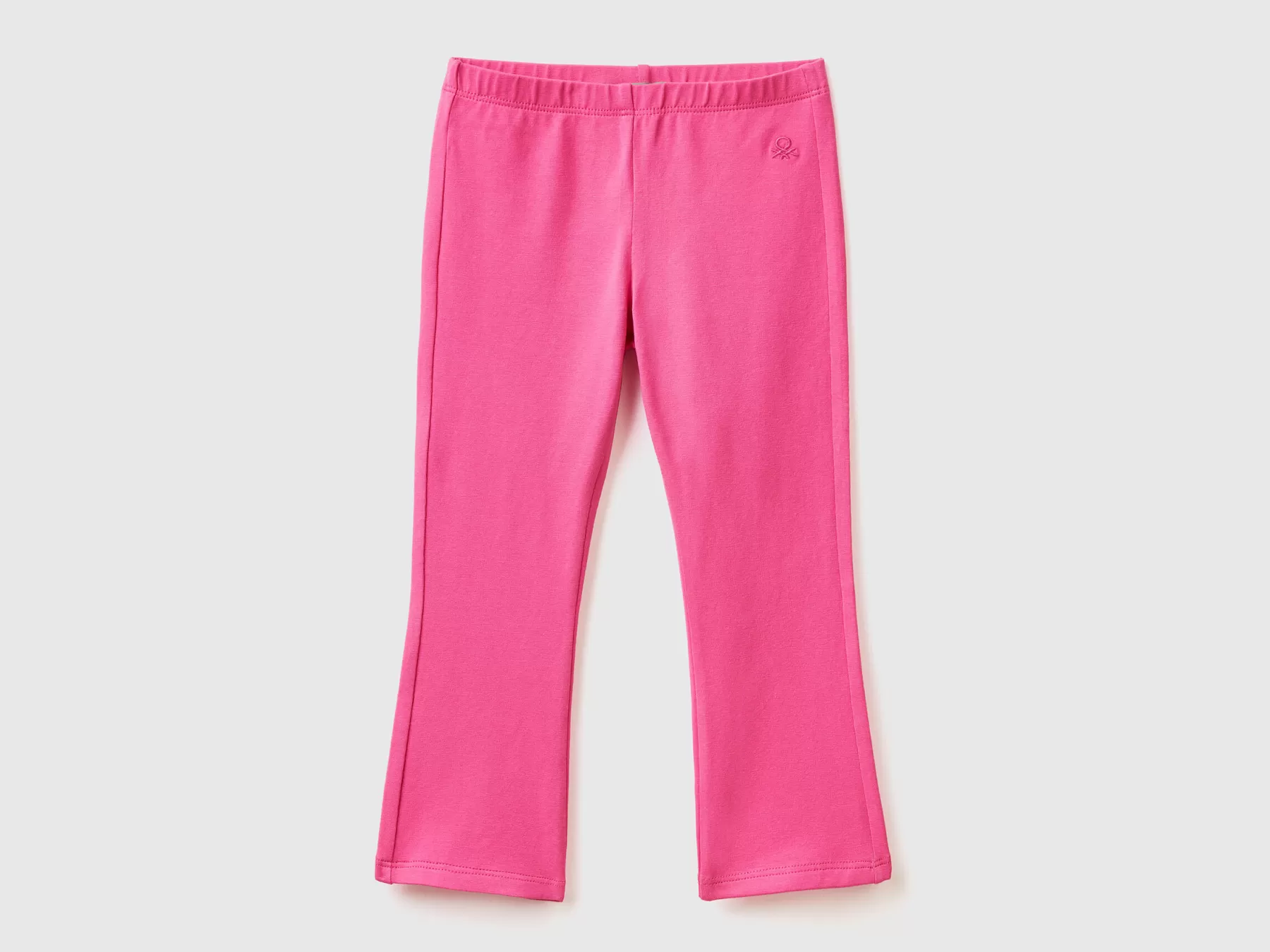 Benetton Leggings A Zampa In Cotone Stretch Fucsia Clearance