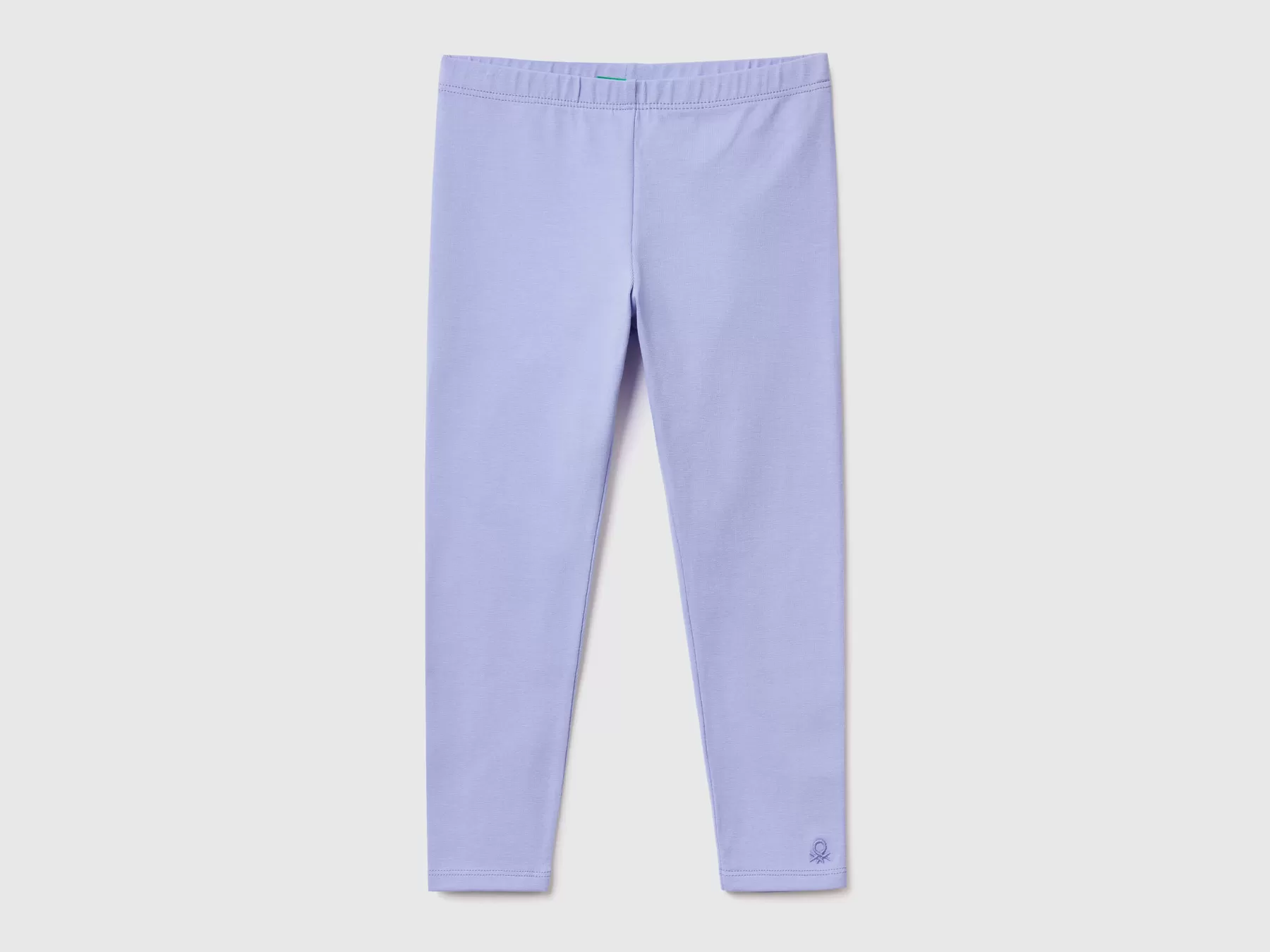 Benetton Leggings In Cotone Stretch Pervinca Sale