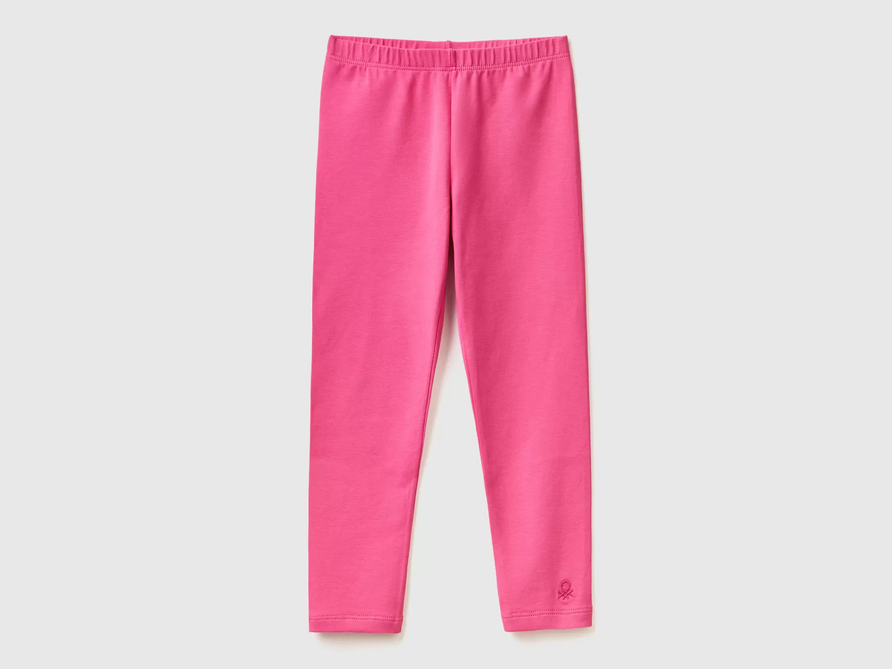 Benetton Leggings In Cotone Stretch Fucsia Shop