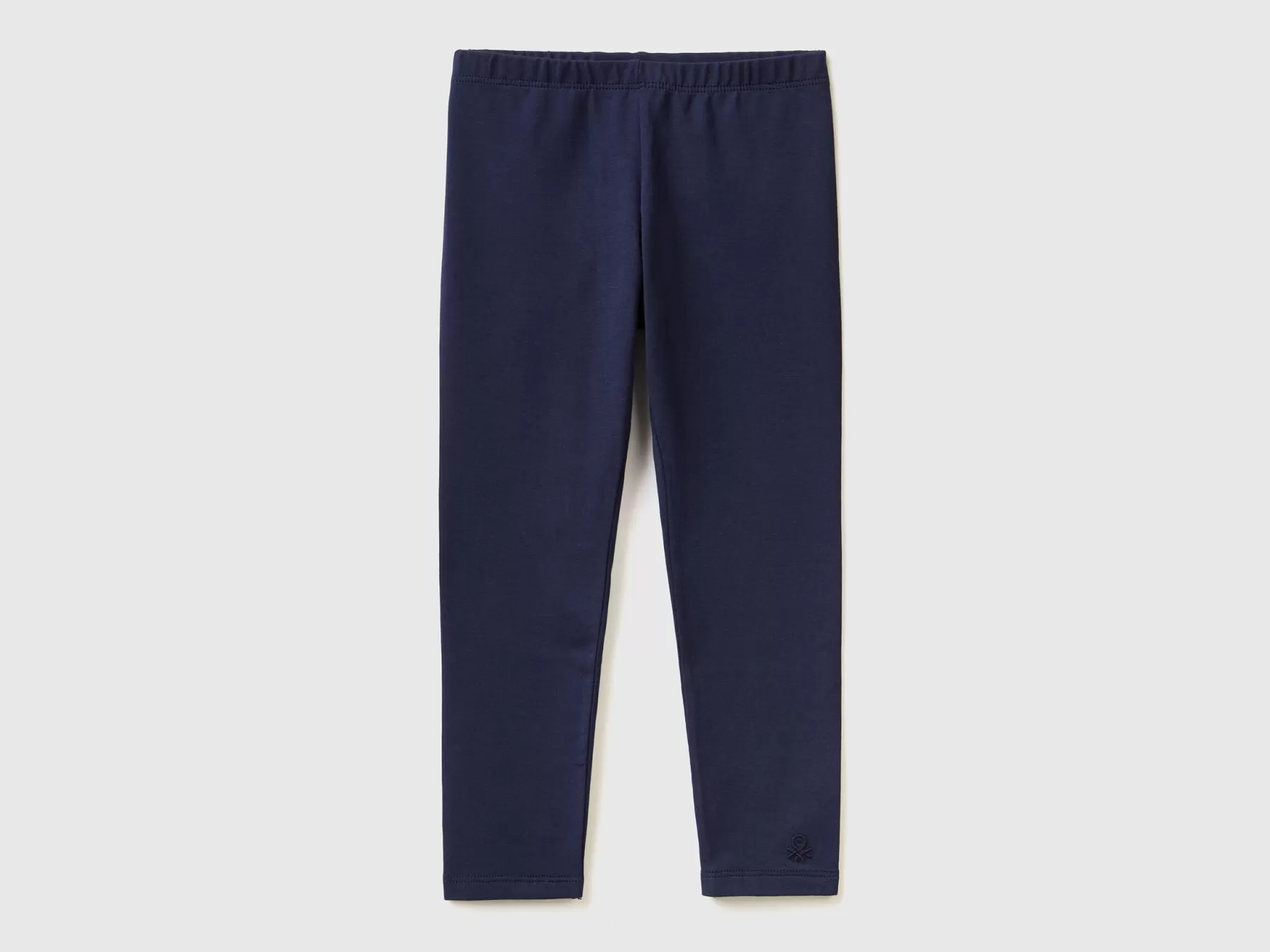 Benetton Leggings In Cotone Stretch Blu Scuro Best