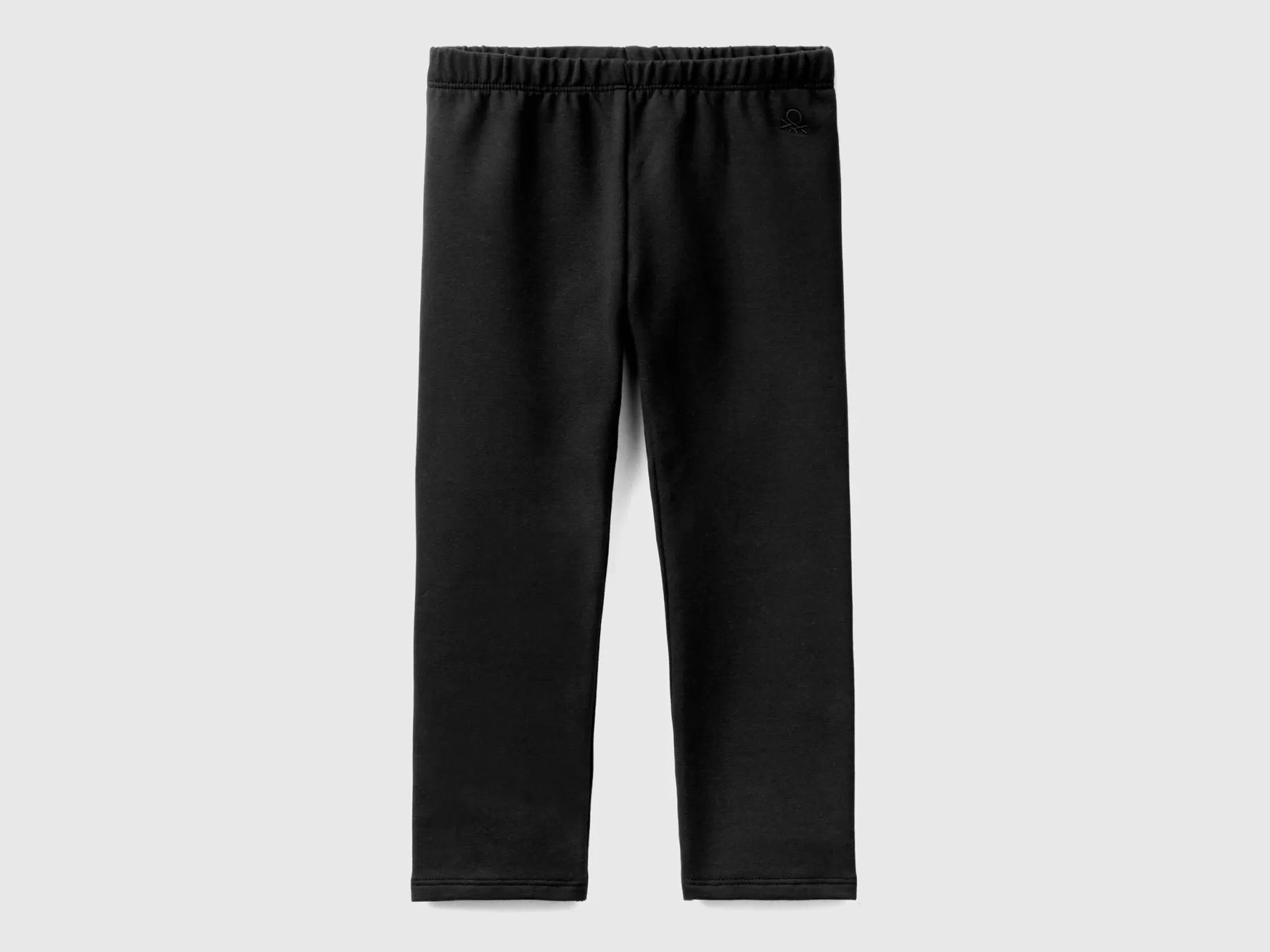 Benetton Leggings In Felpa Calda Nero Best Sale