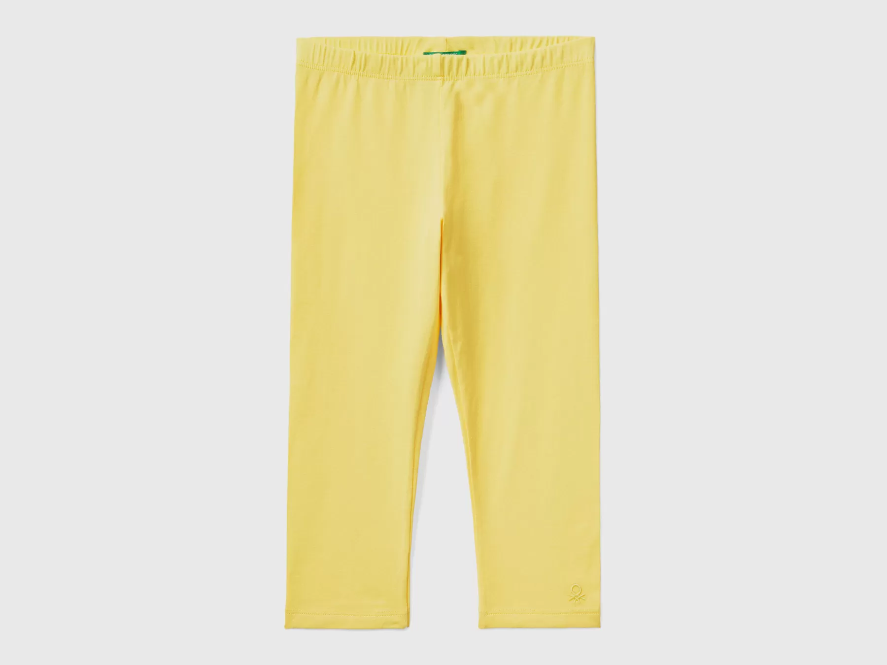 Benetton Leggings Sopra Il Ginocchio Giallo Outlet