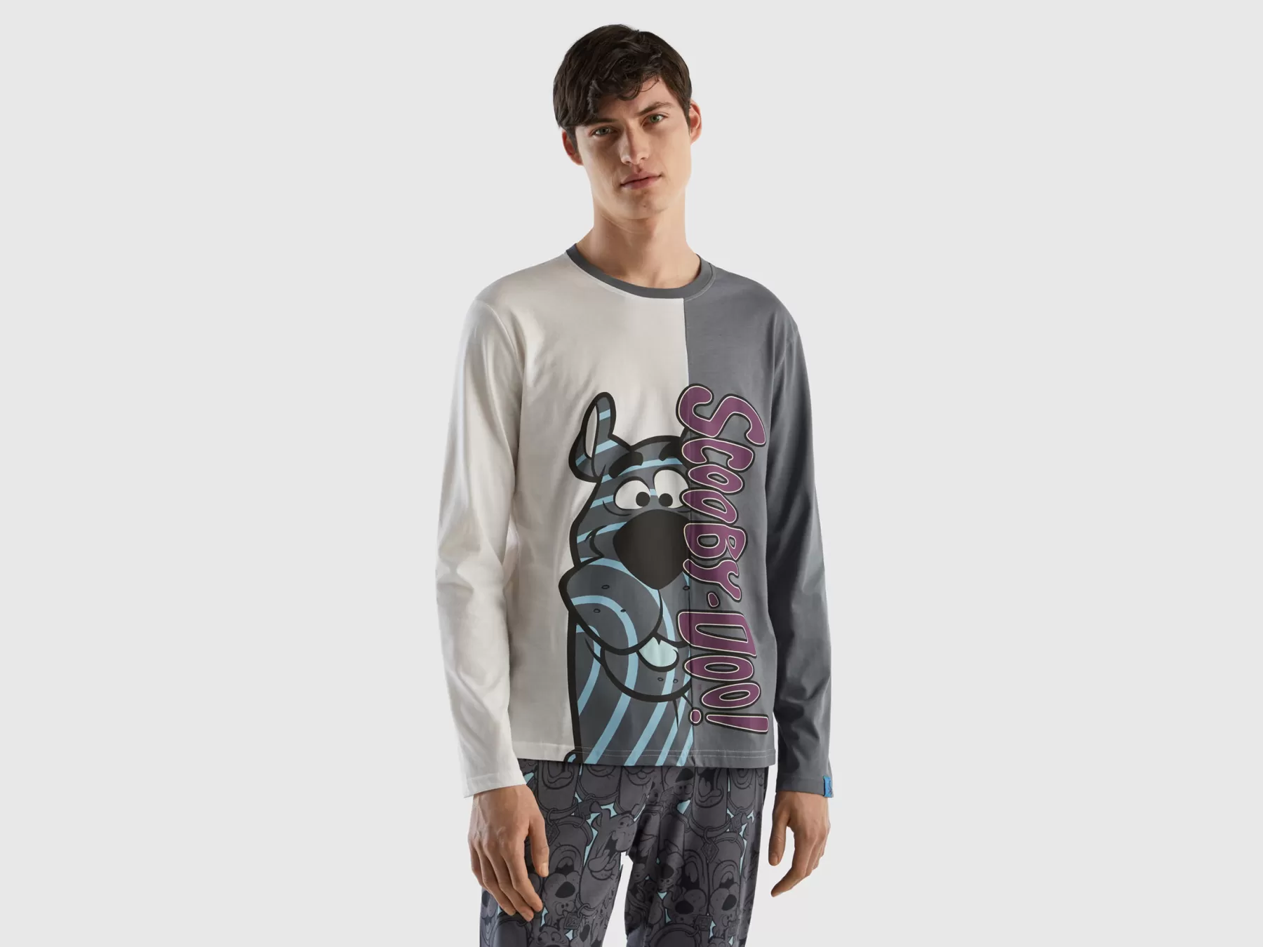 Benetton Maglia Scooby-Doo In Caldo Cotone Bianco Panna Online