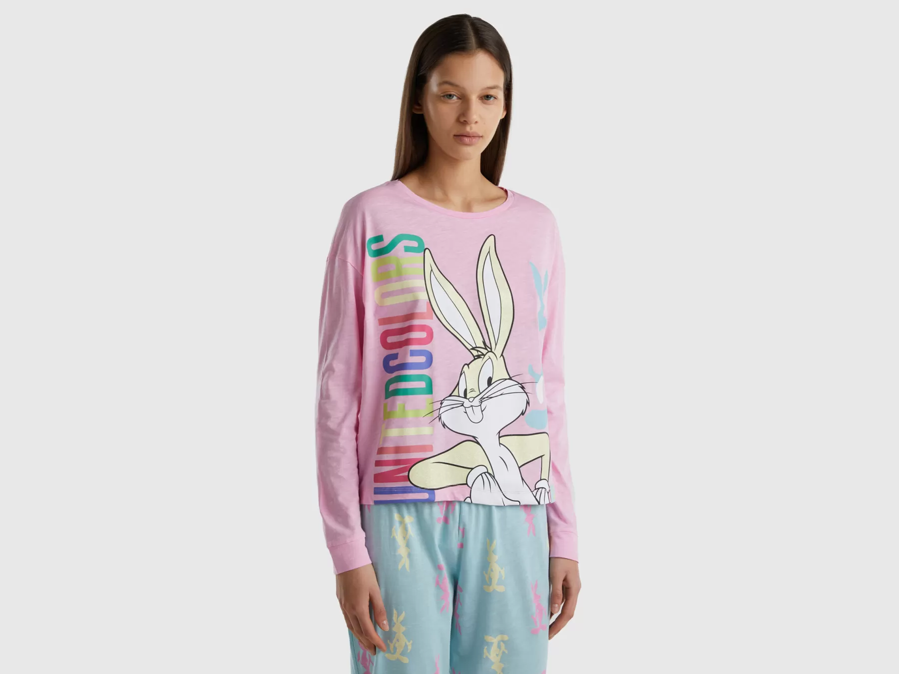 Benetton Maglietta Bugs Bunny & Lola Rosa Best Sale