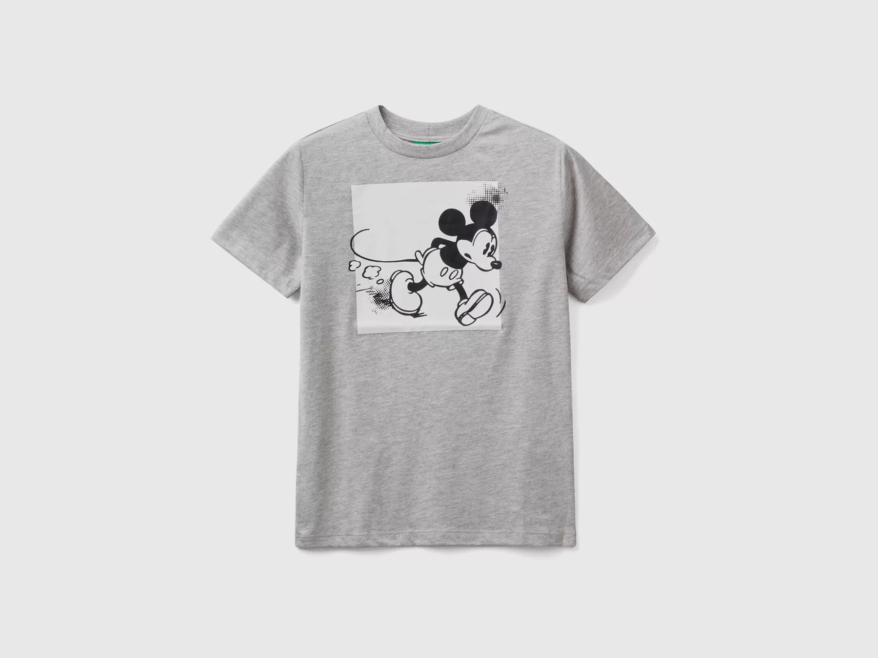 Benetton Maglietta Con Stampa Mickey Mouse Grigio Chiaro Sale