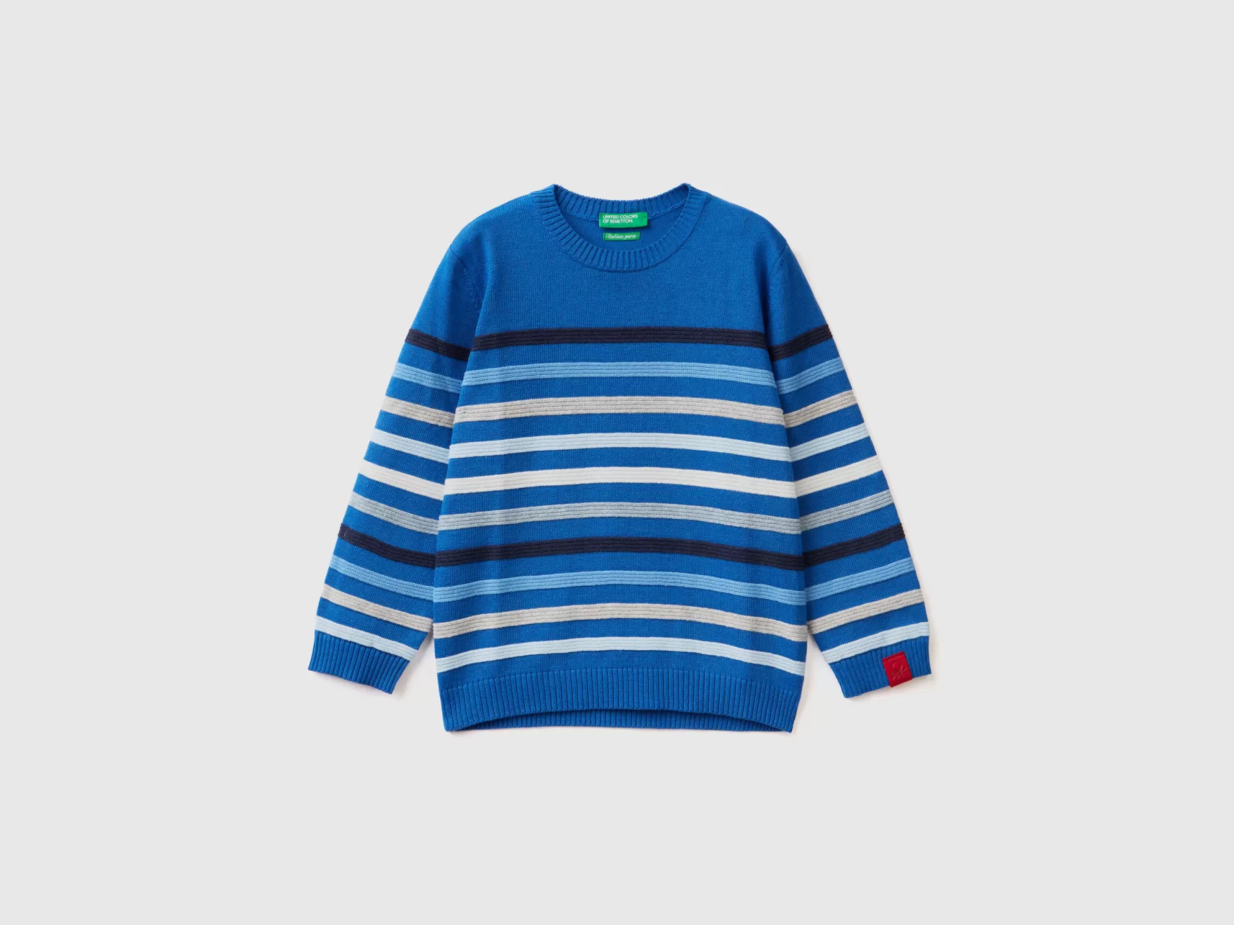 Benetton Maglioncino A Righe Tricot Blu Store