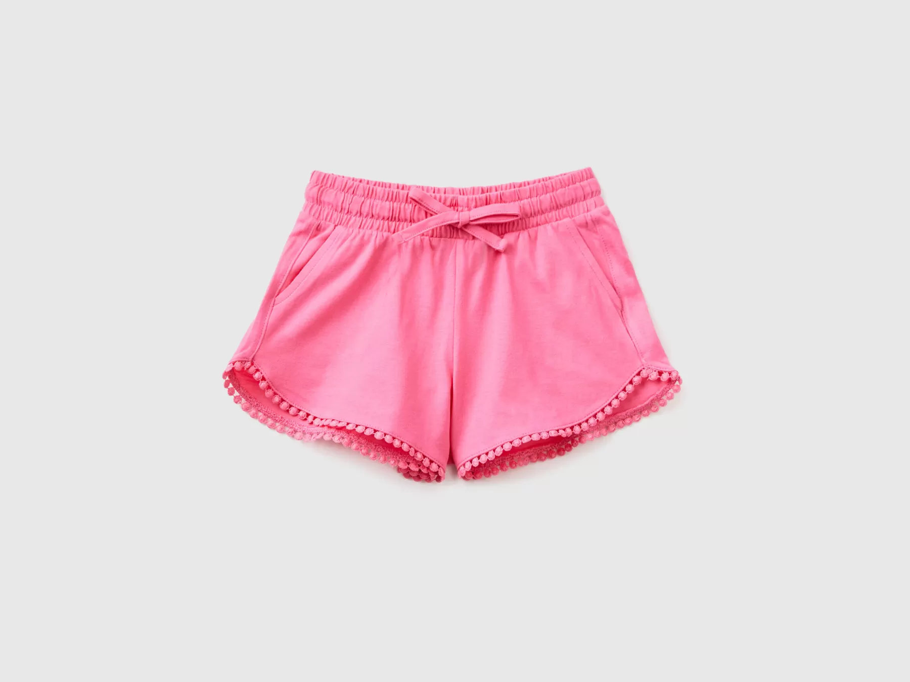 Benetton Pantaloncini Corti Con Coulisse Rosa Shop