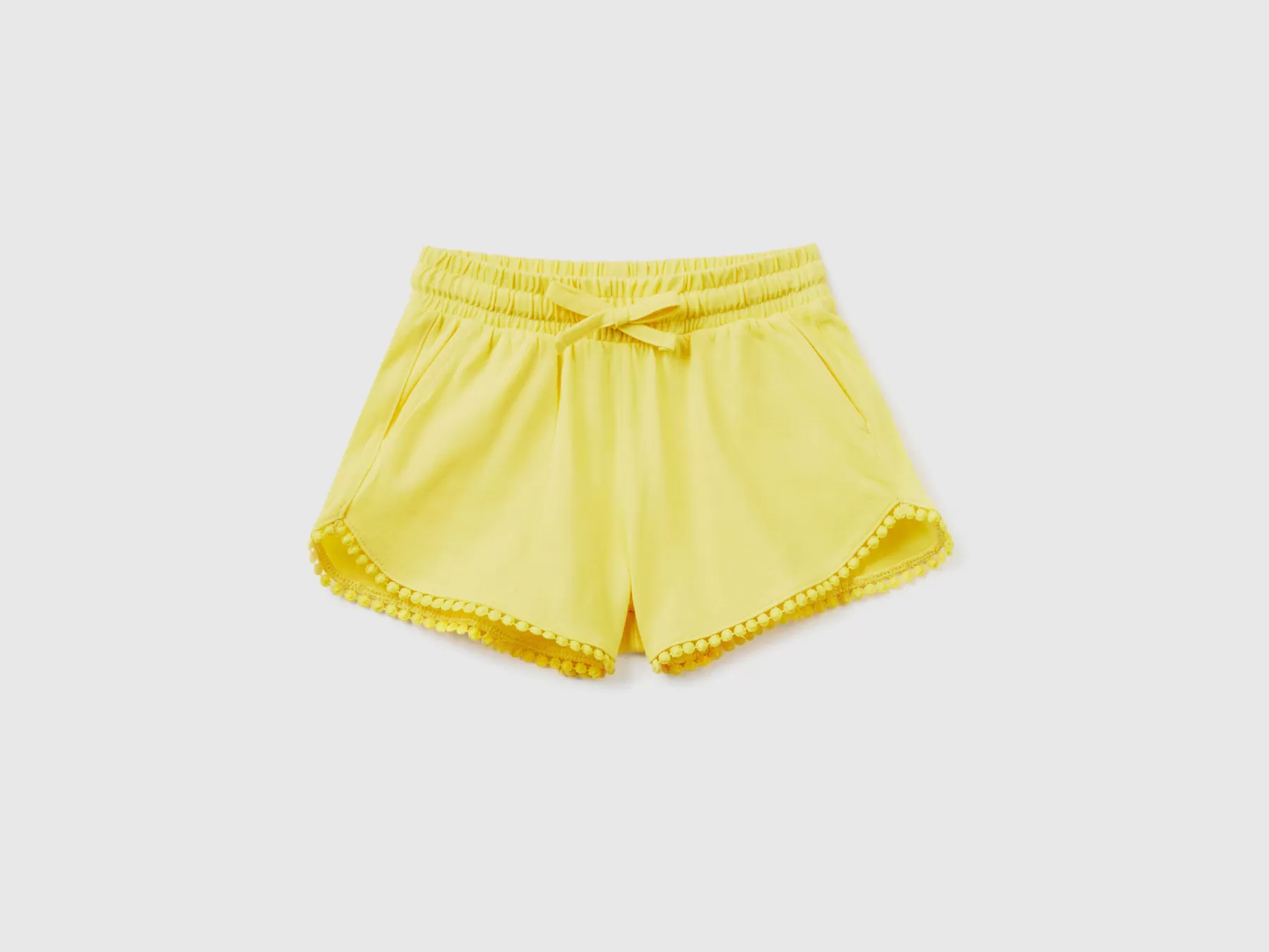 Benetton Pantaloncini Corti Con Coulisse Giallo Flash Sale