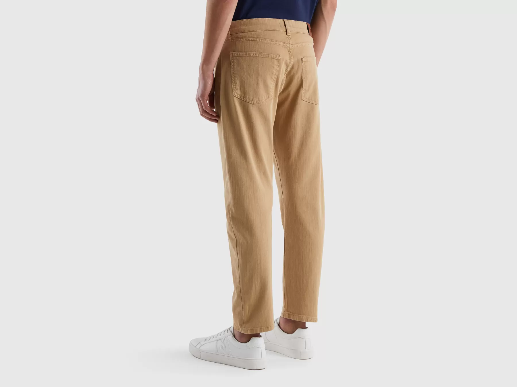 Benetton Pantaloni Carrot Fit Beige Best