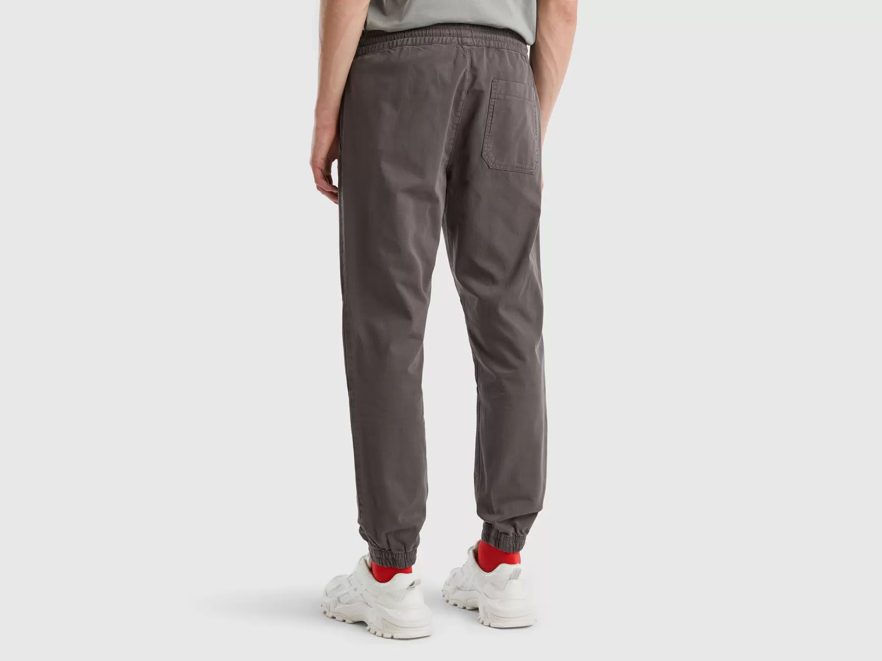 Benetton Pantaloni Con Coulisse Grigio Scuro Store