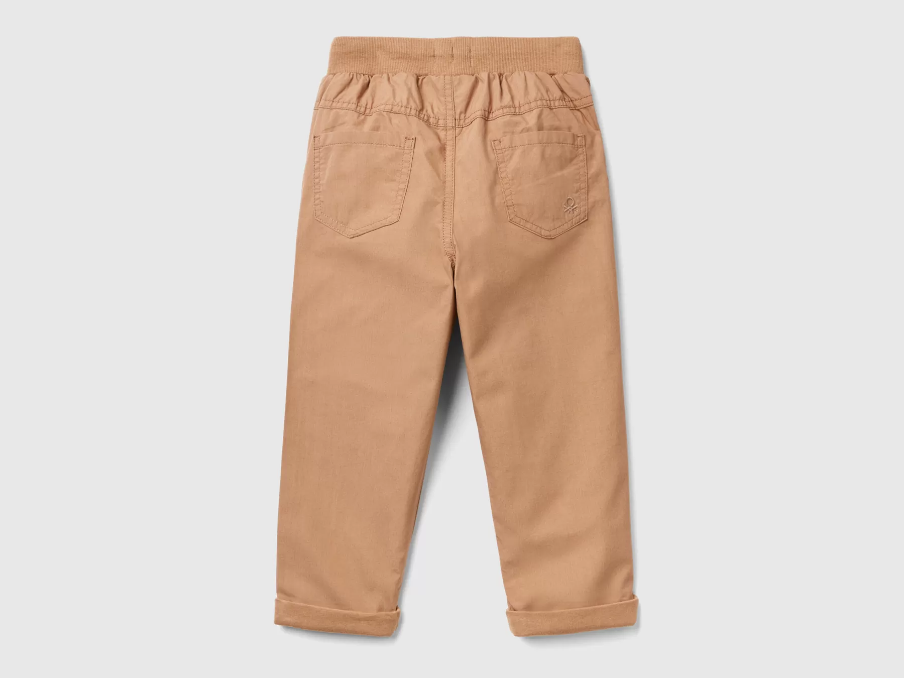 Benetton Pantaloni Con Coulisse Beige Store