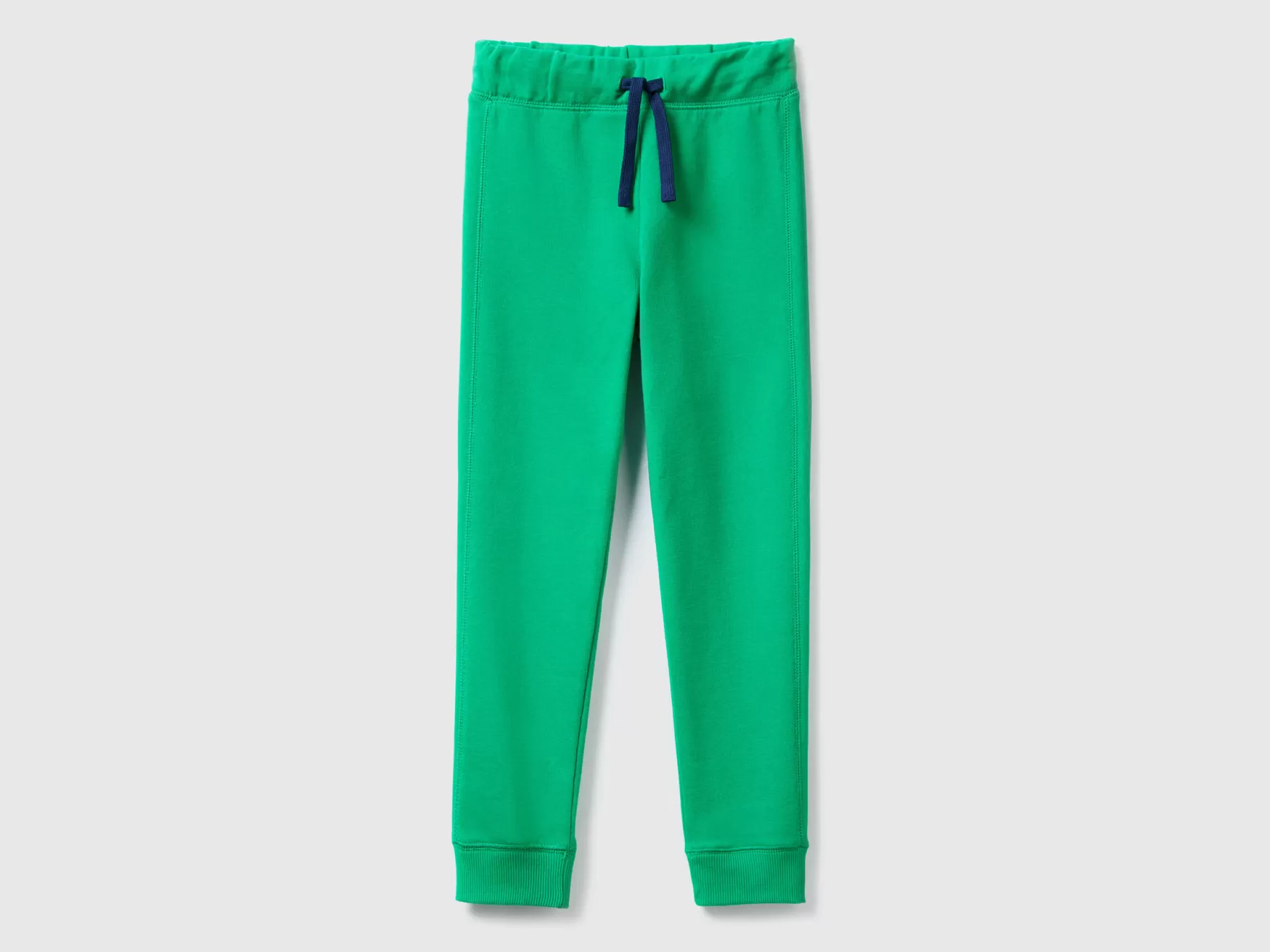 Benetton Pantaloni In Felpa 100% Cotone Verde Best Sale