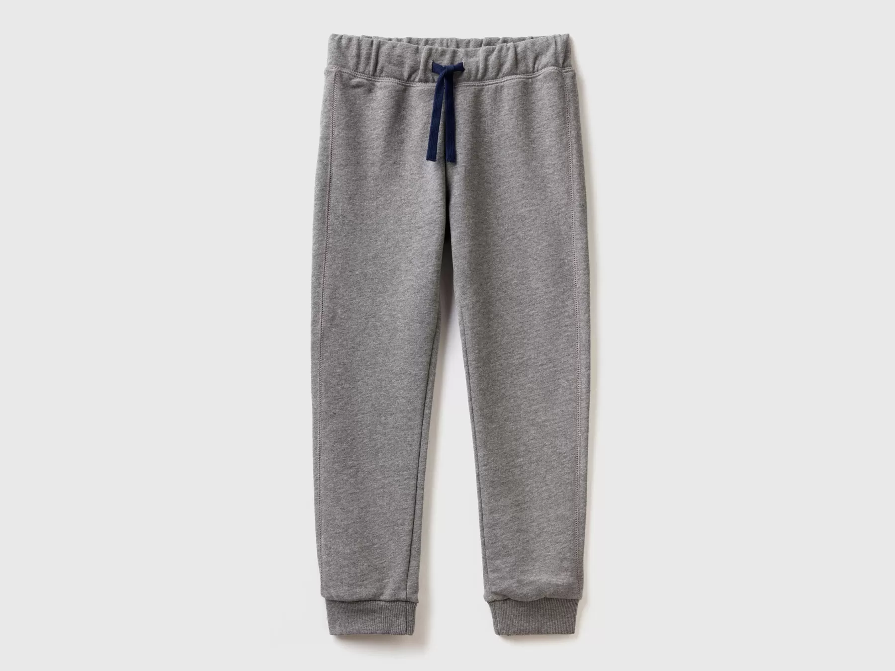 Benetton Pantaloni In Felpa 100% Cotone Grigio Scuro Store