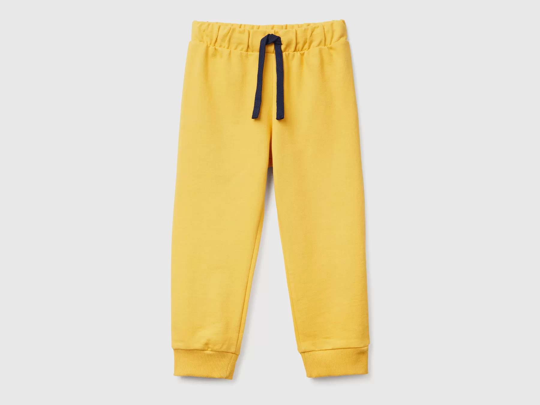 Benetton Pantaloni In Felpa Con Coulisse Giallo Best