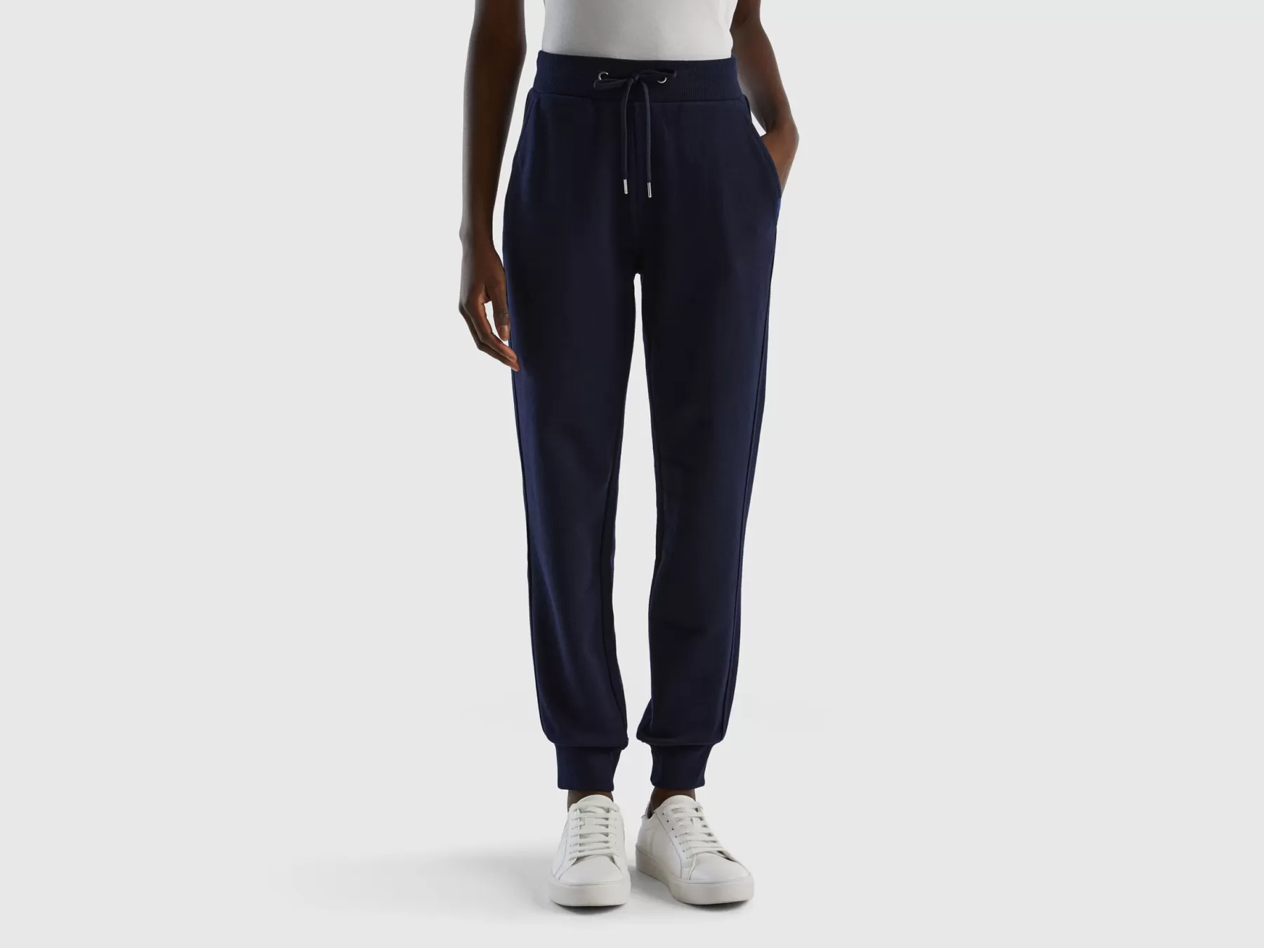 Benetton Pantaloni In Felpa Con Coulisse Blu Scuro Best