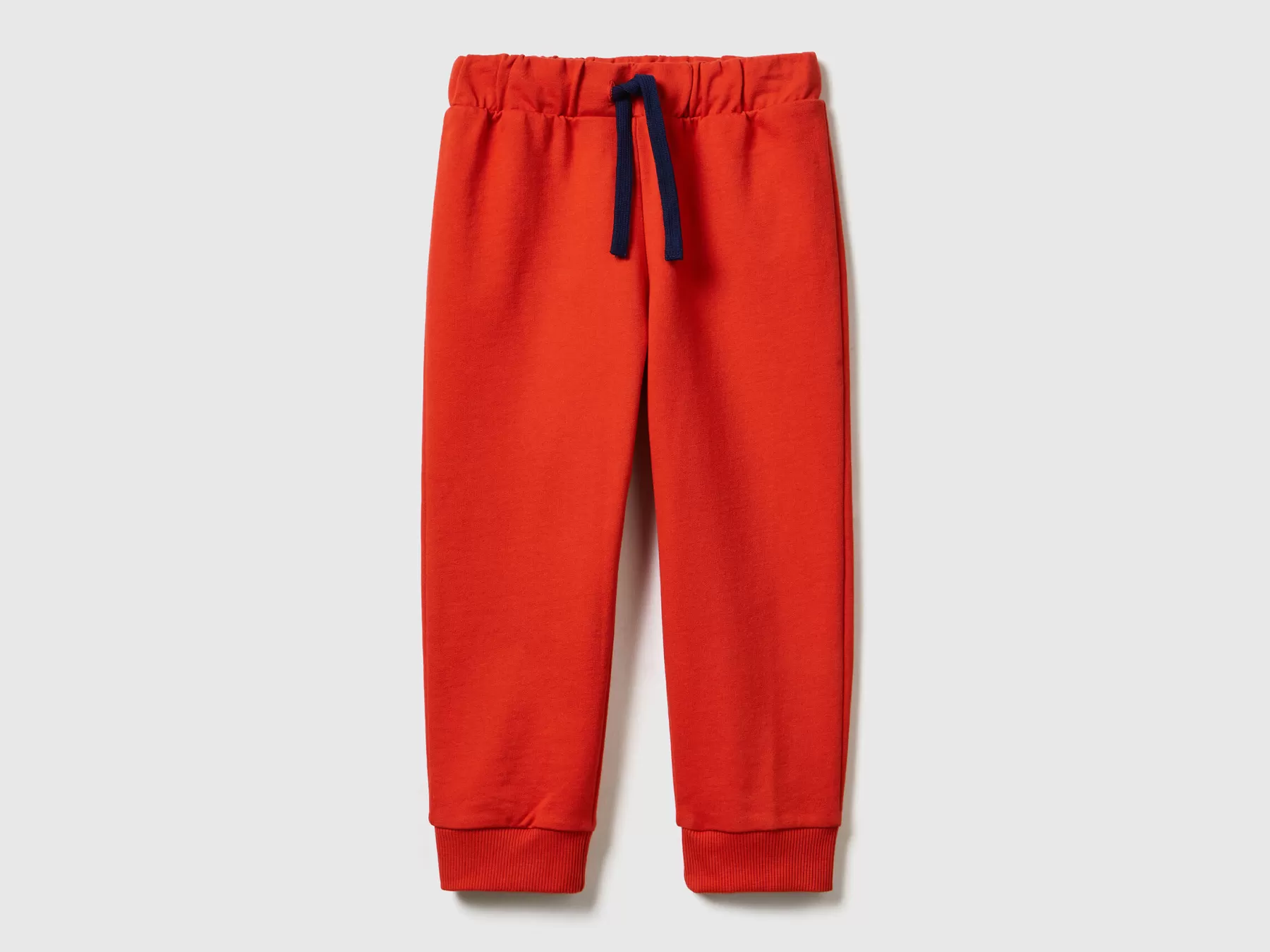 Benetton Pantaloni In Felpa Con Coulisse Rosso Outlet