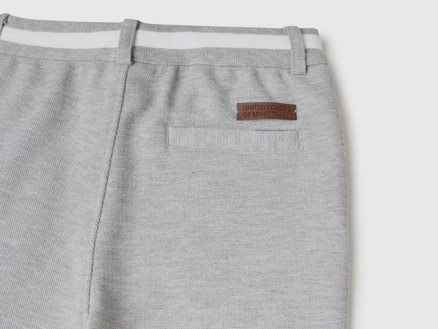 Benetton Pantaloni In Felpa Con Coulisse Grigio Chiaro Flash Sale