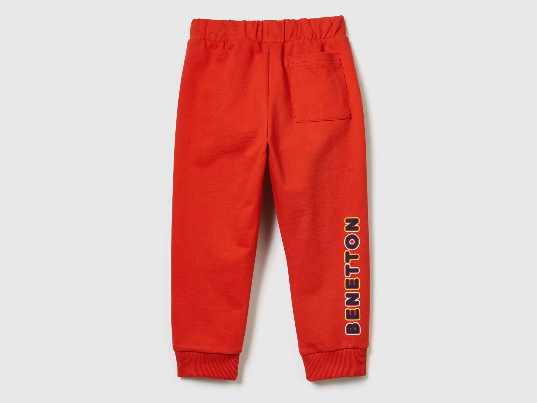 Benetton Pantaloni In Felpa Con Coulisse Rosso Outlet