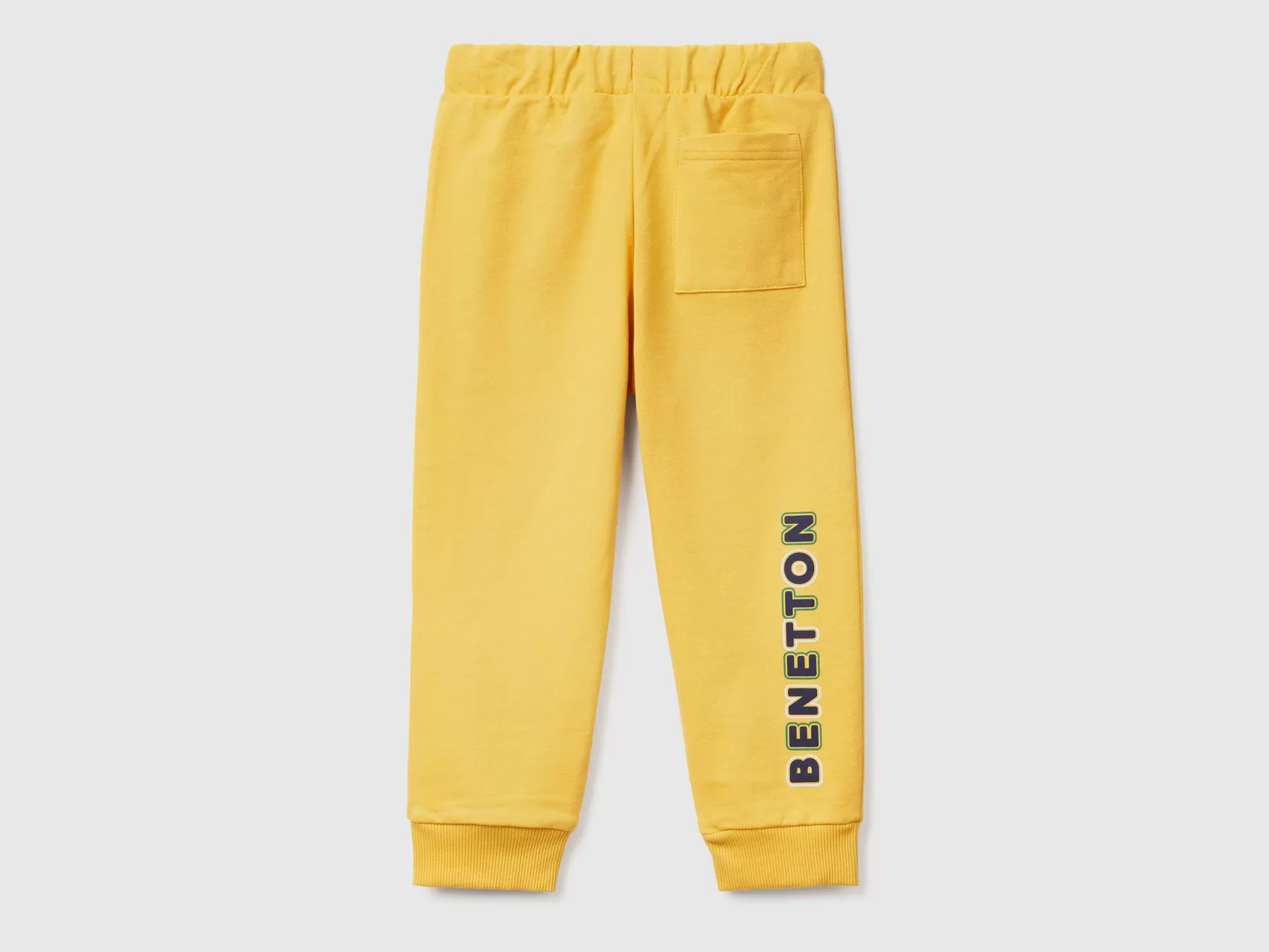 Benetton Pantaloni In Felpa Con Coulisse Giallo Best