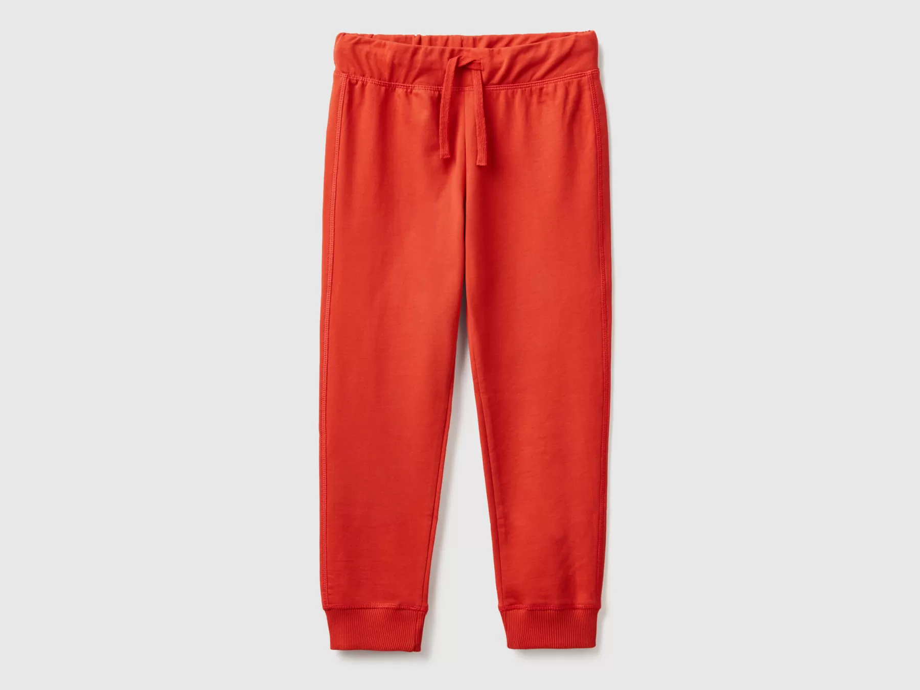 Benetton Pantaloni In Felpa Con Logo Rosso Store