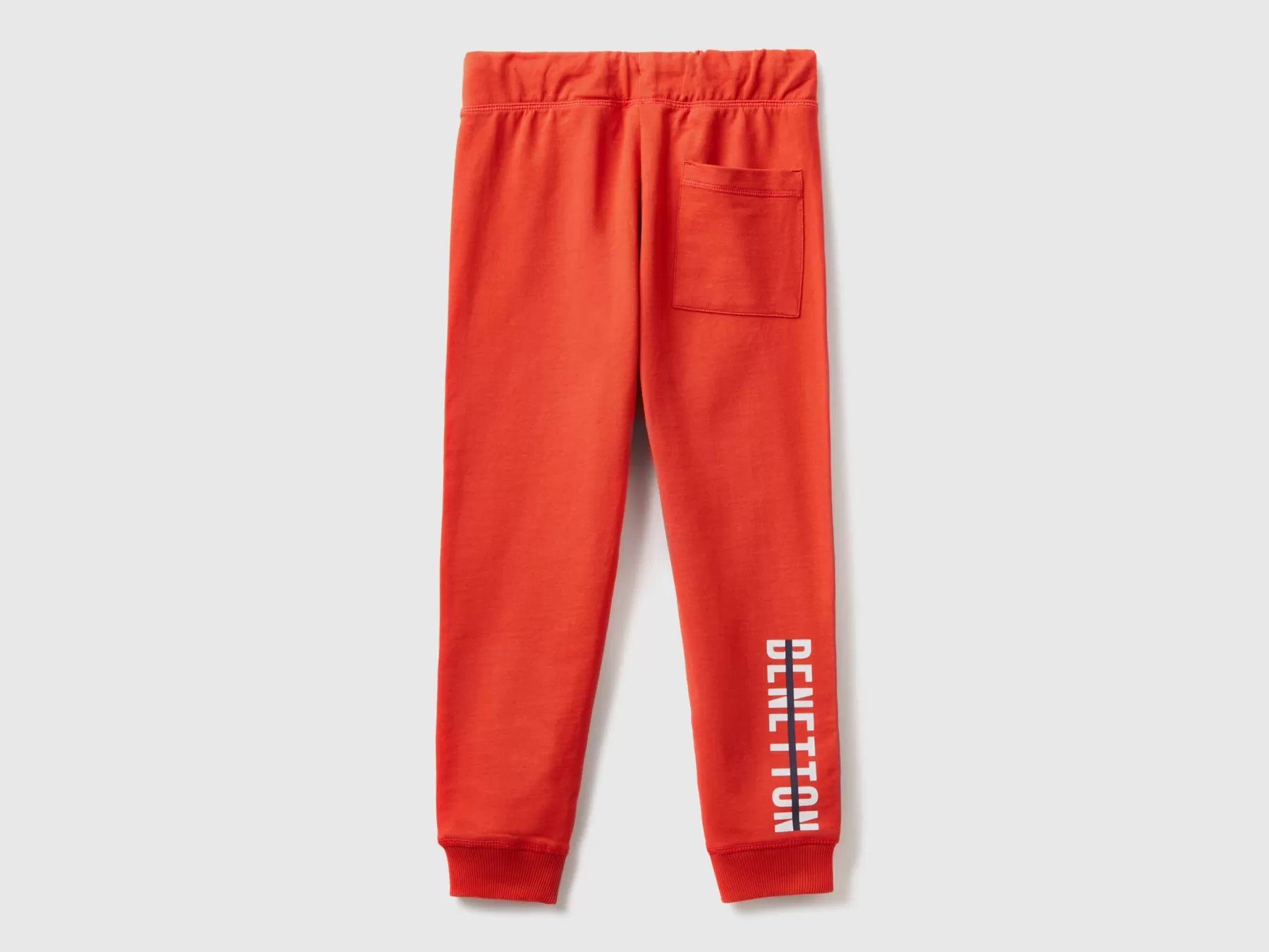 Benetton Pantaloni In Felpa Con Logo Rosso Store