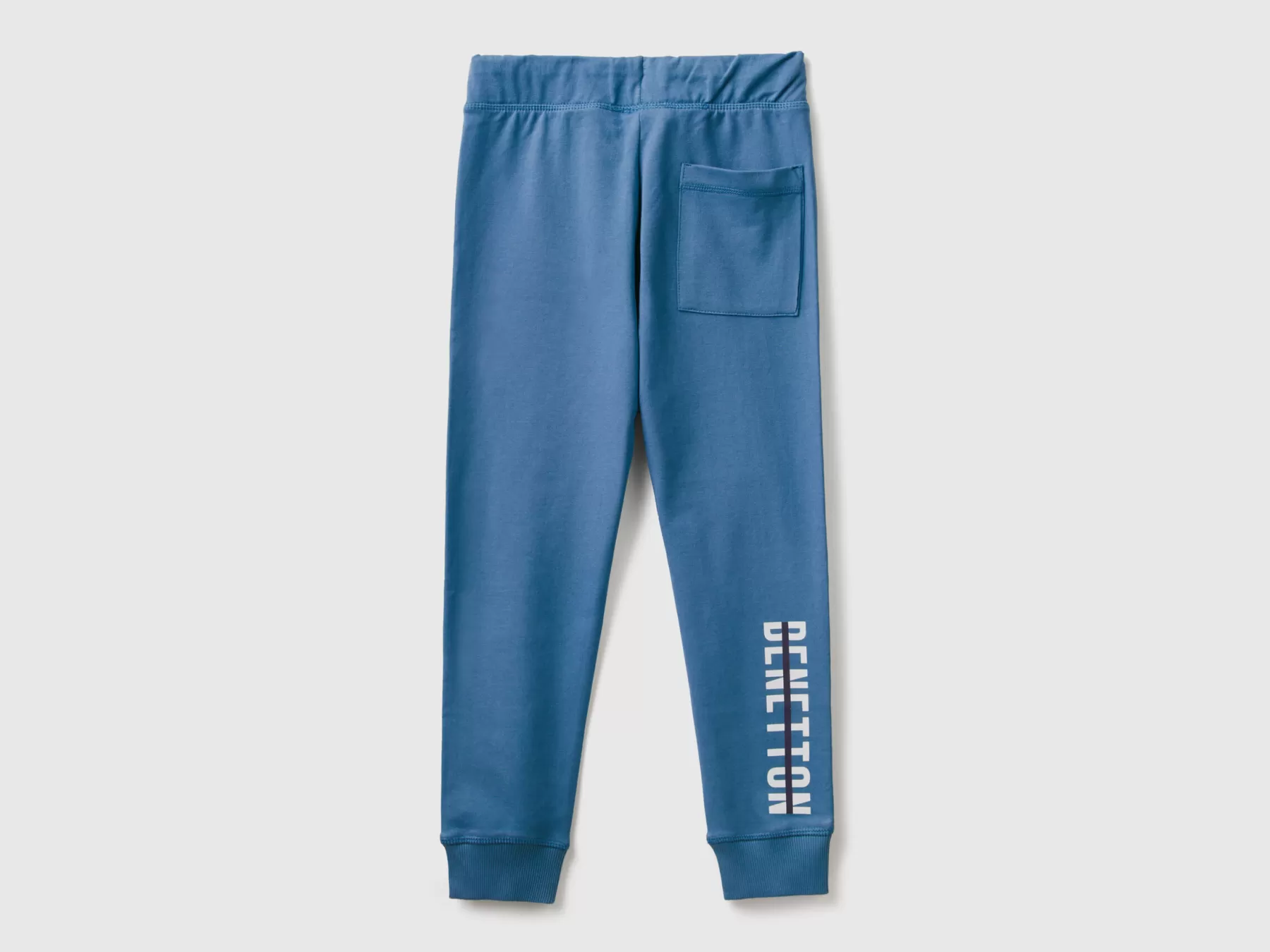 Benetton Pantaloni In Felpa Con Logo Bluette Clearance