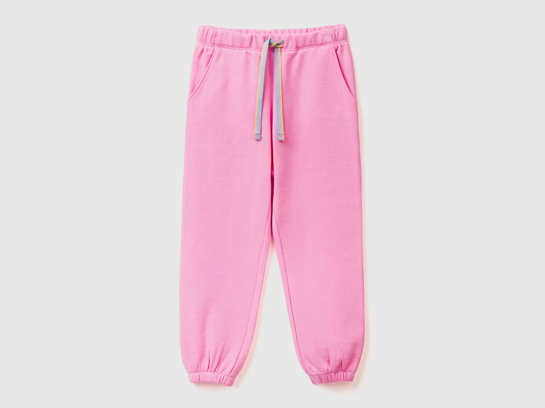 Benetton Pantaloni In Felpa Con Tasca A Cuore Rosa Cheap