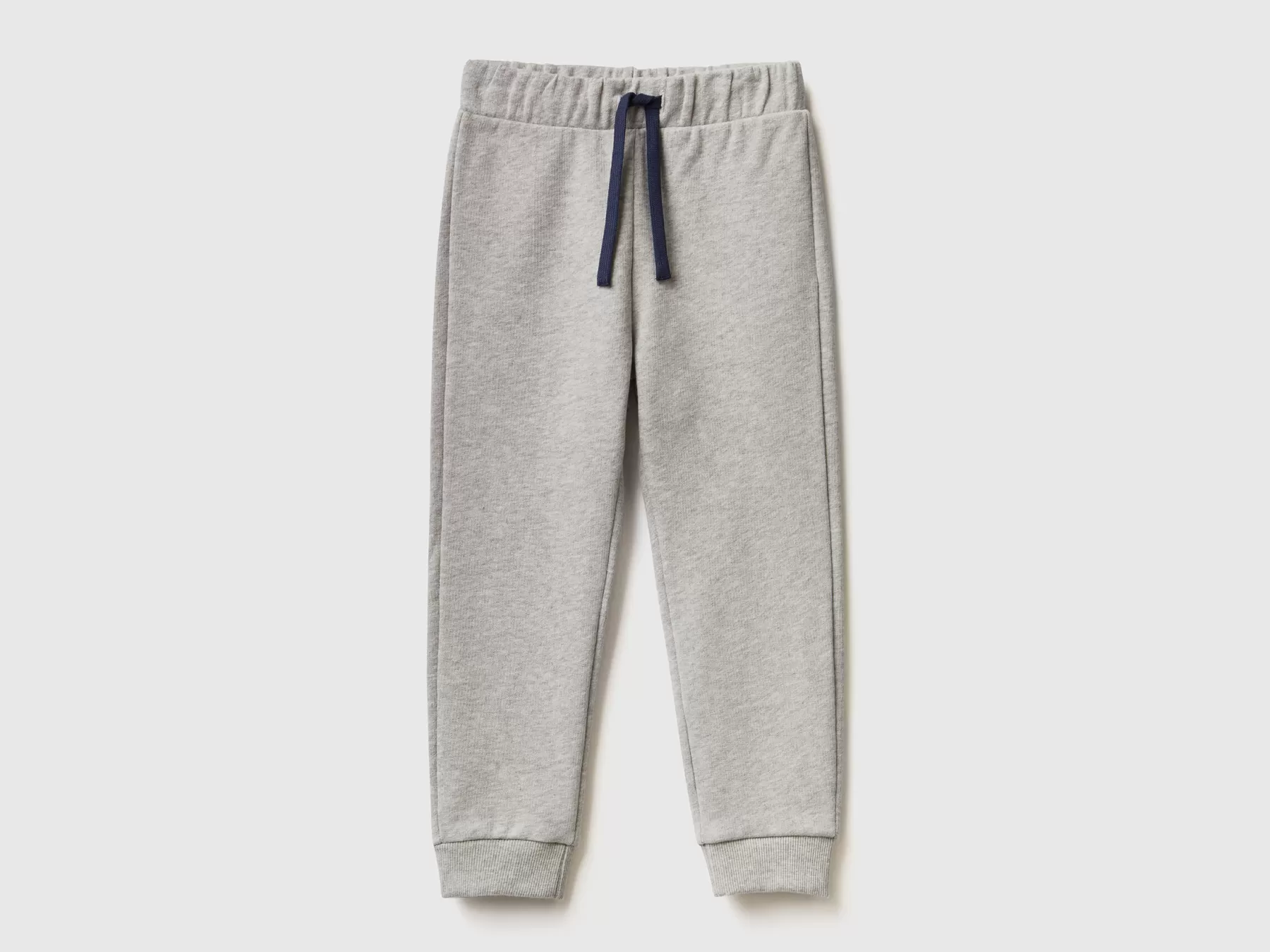 Benetton Pantaloni In Felpa Con Taschino Grigio Chiaro Discount