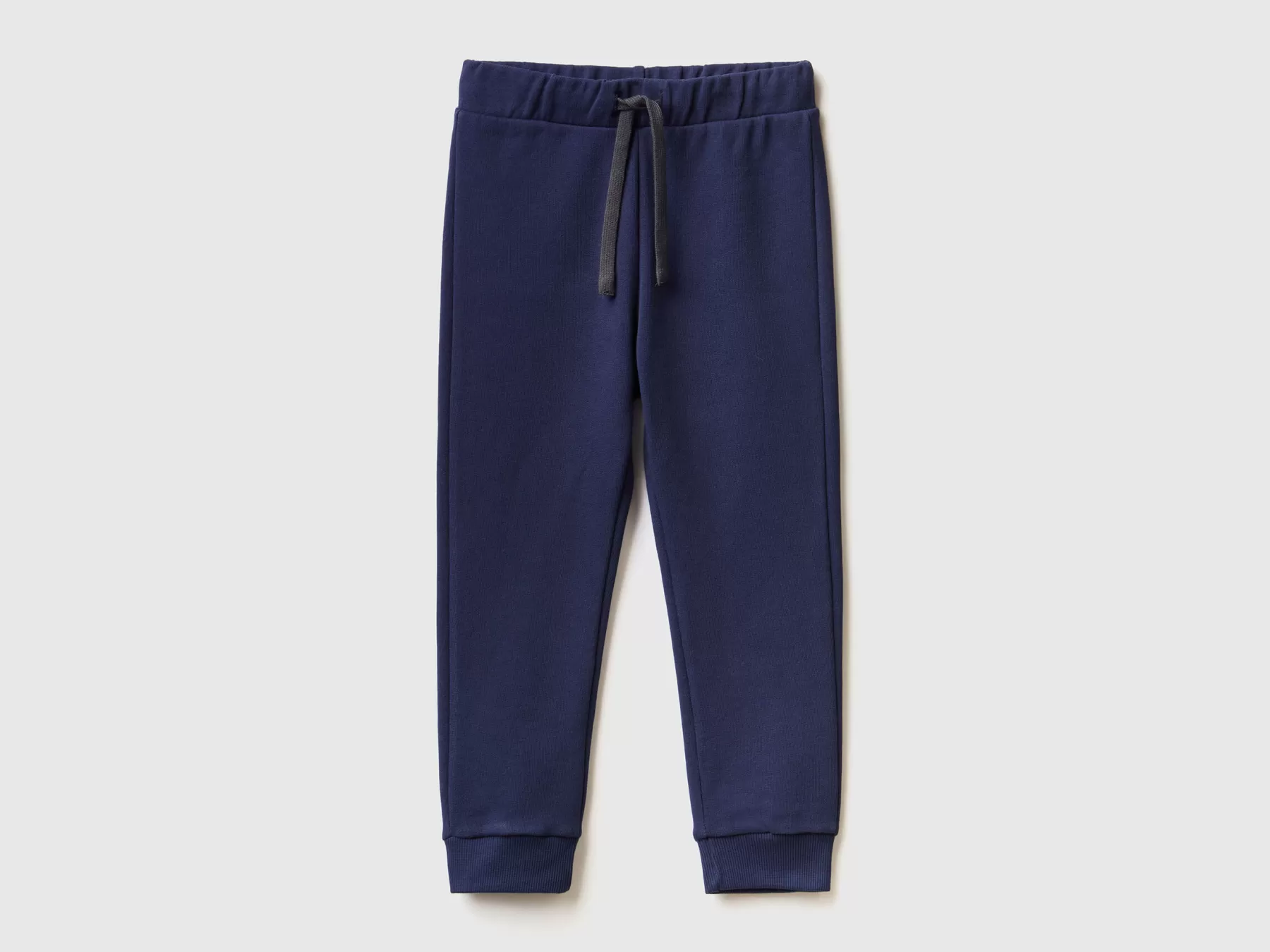 Benetton Pantaloni In Felpa Con Taschino Blu Scuro Hot