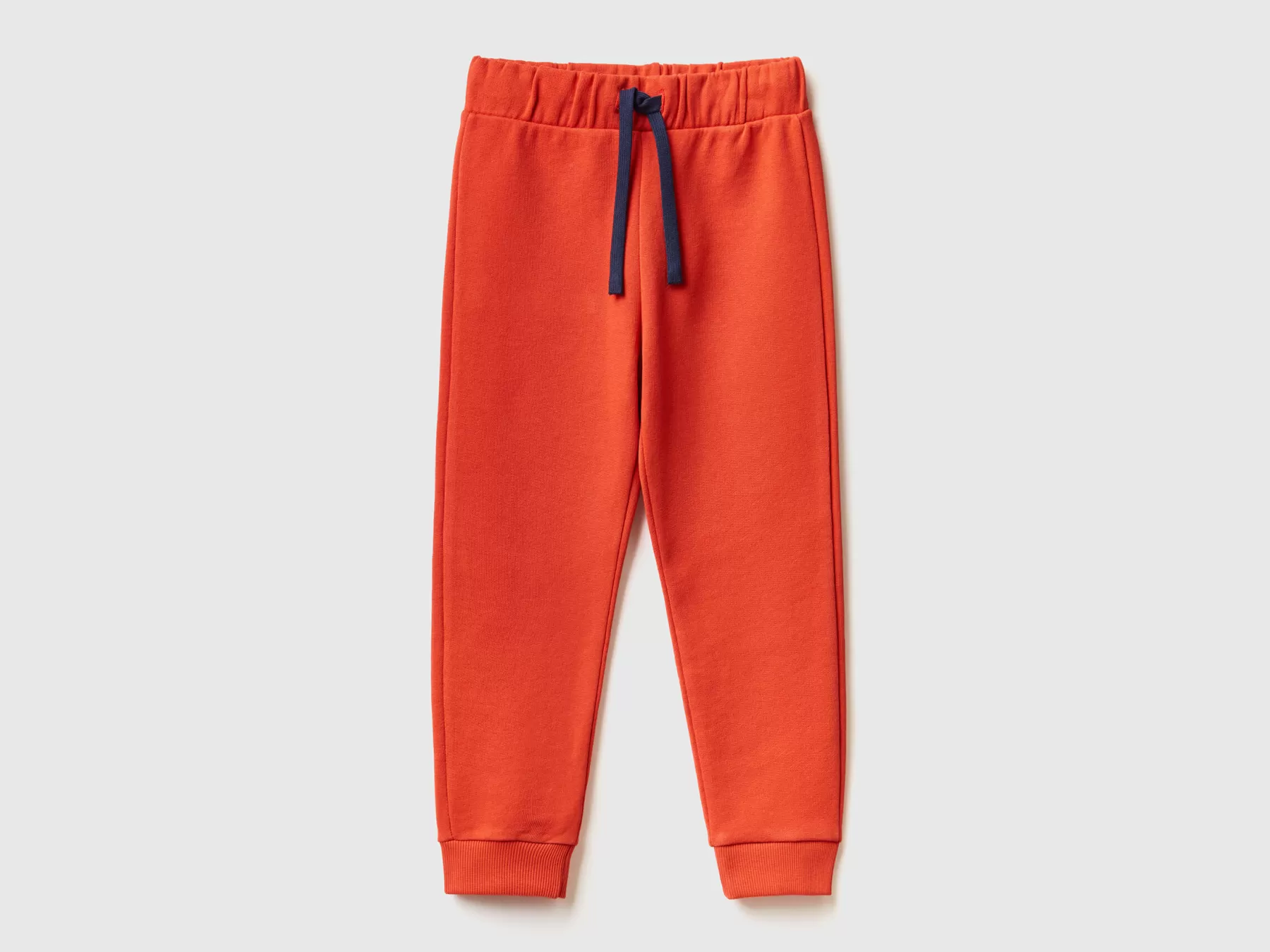 Benetton Pantaloni In Felpa Con Taschino Rosso Outlet