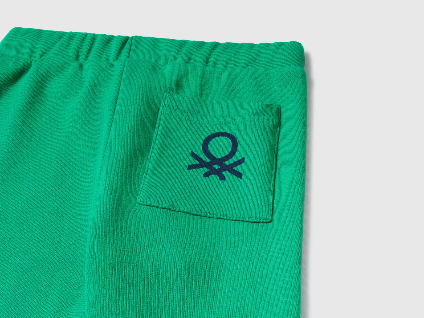 Benetton Pantaloni In Felpa Con Taschino Verde Best