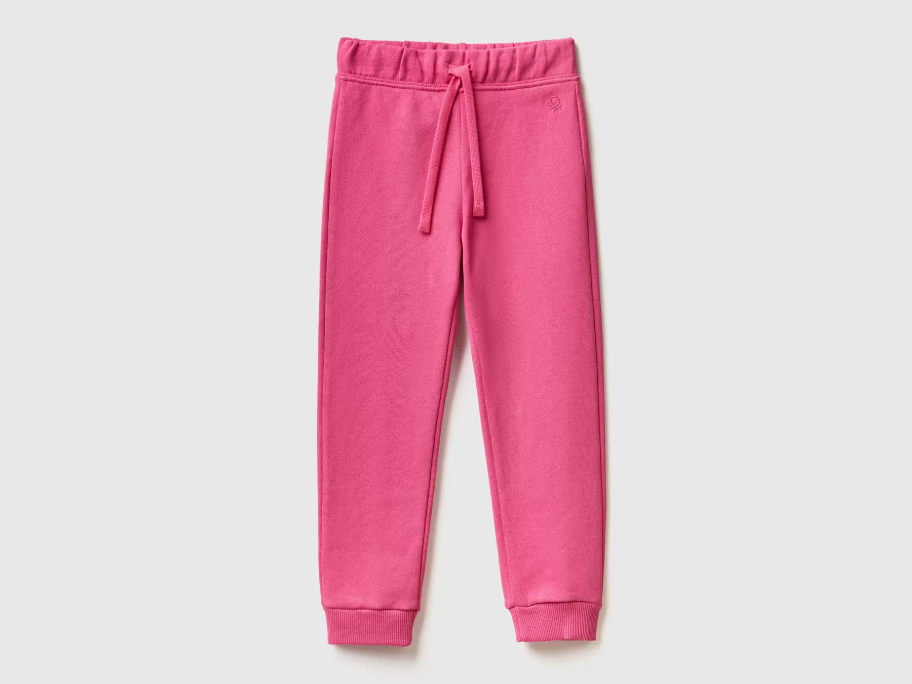 Benetton Pantaloni In Felpa Di Cotone Bio Fucsia Online