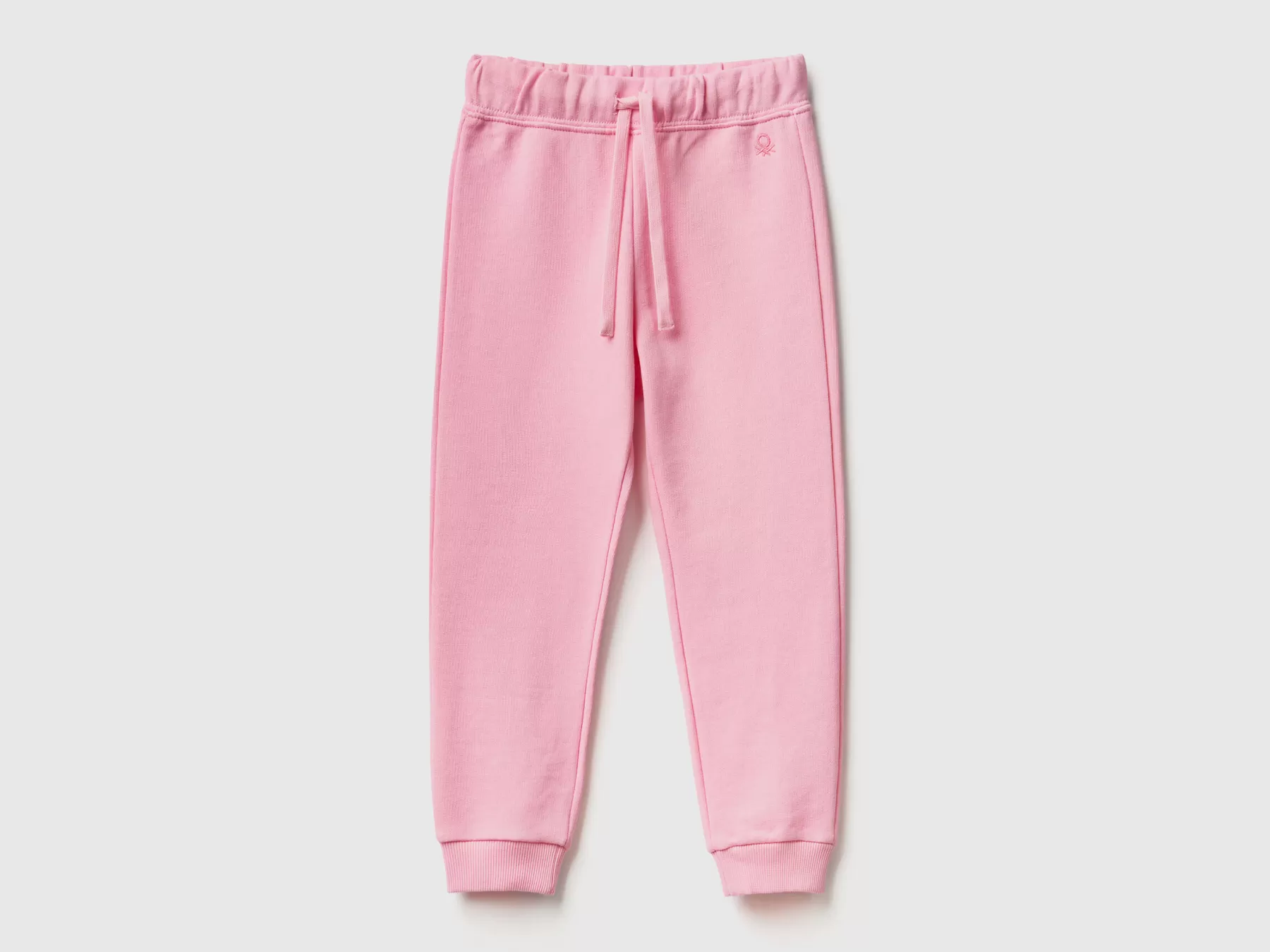 Benetton Pantaloni In Felpa Di Cotone Bio Rosa Best Sale