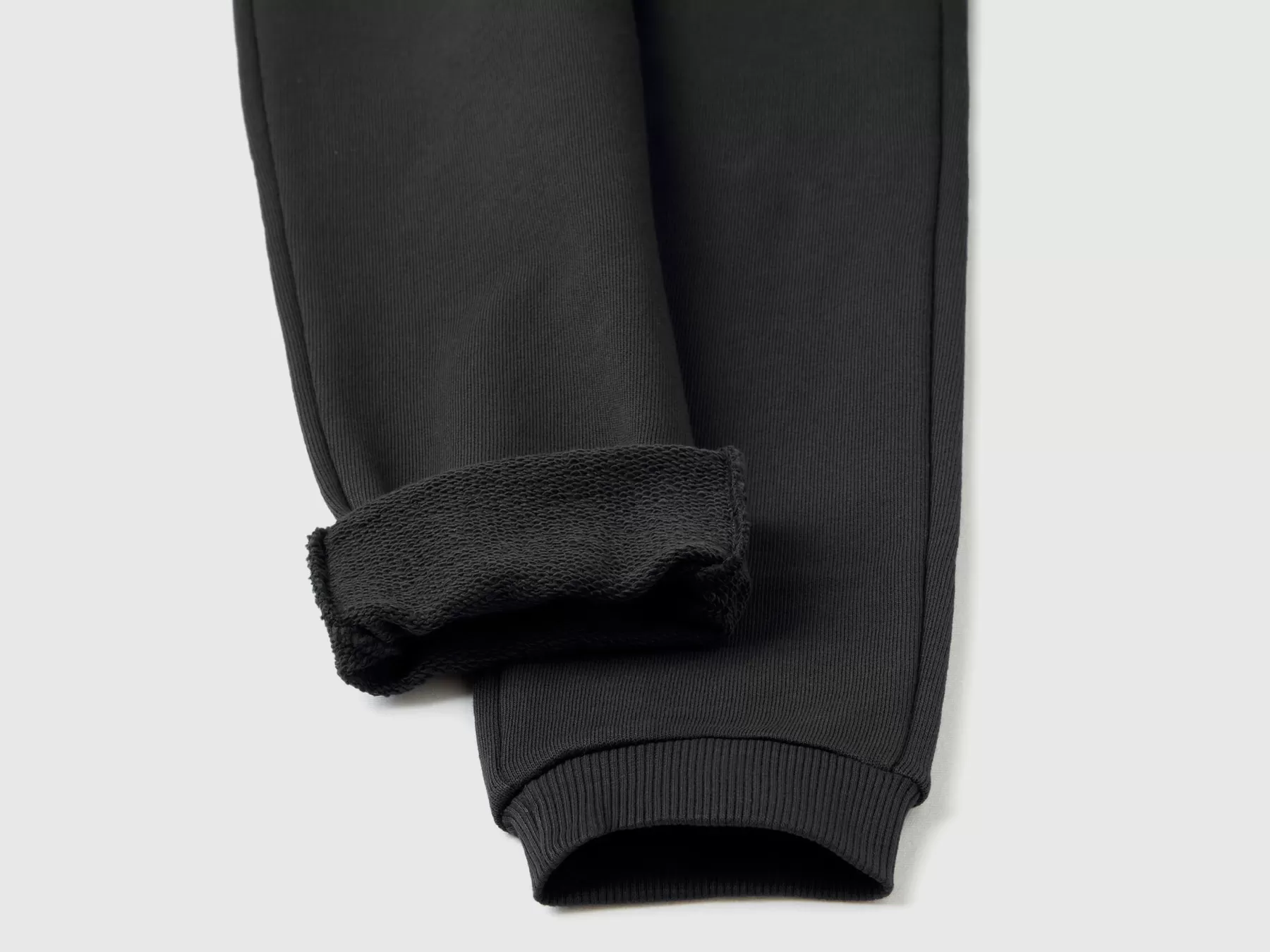 Benetton Pantaloni In Felpa Di Cotone Bio Nero Best Sale