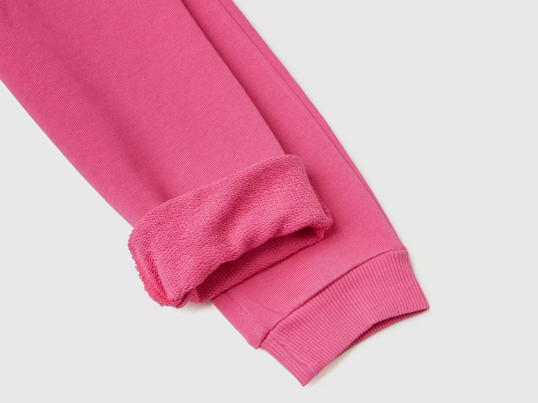 Benetton Pantaloni In Felpa Di Cotone Bio Fucsia Online