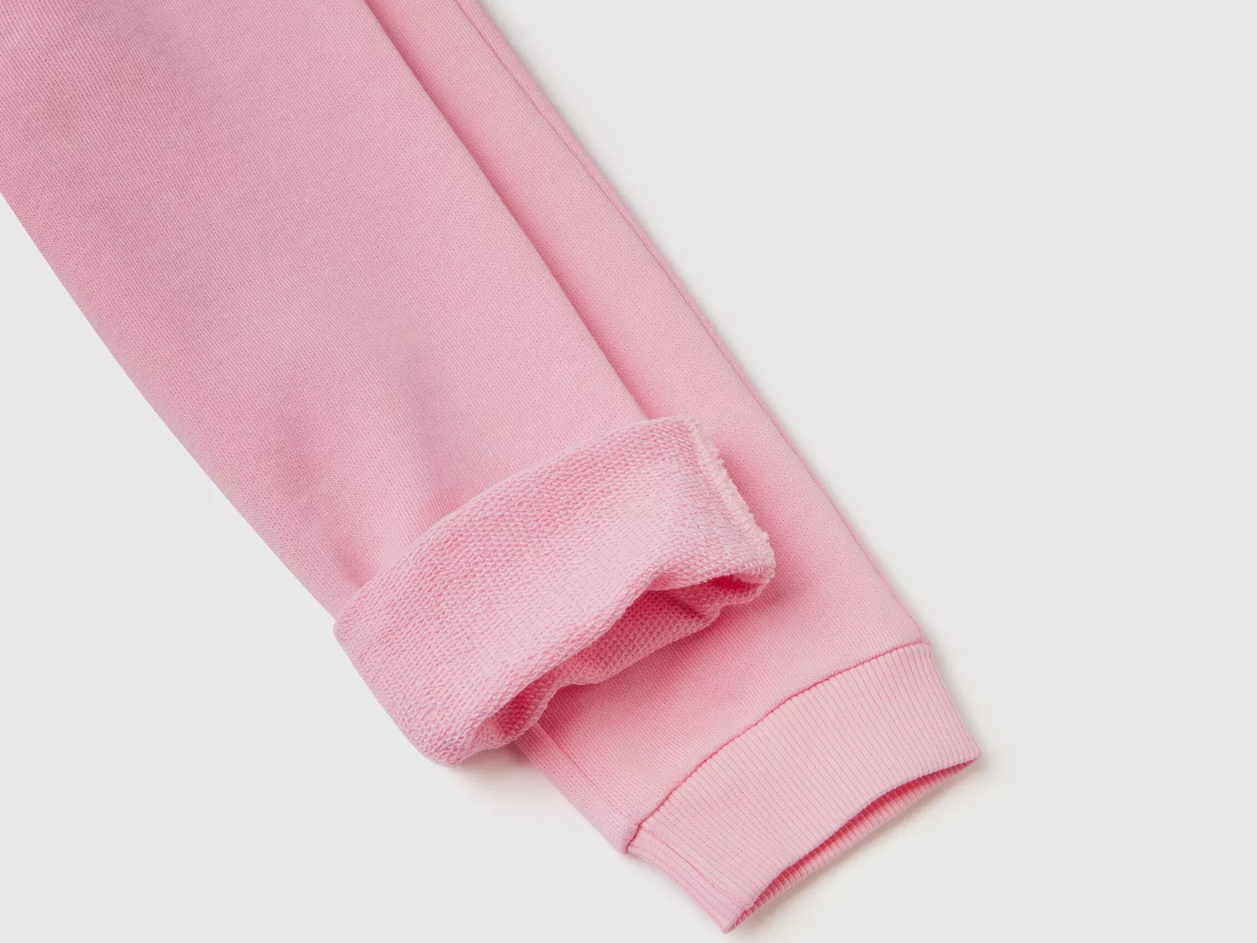 Benetton Pantaloni In Felpa Di Cotone Bio Rosa Best Sale