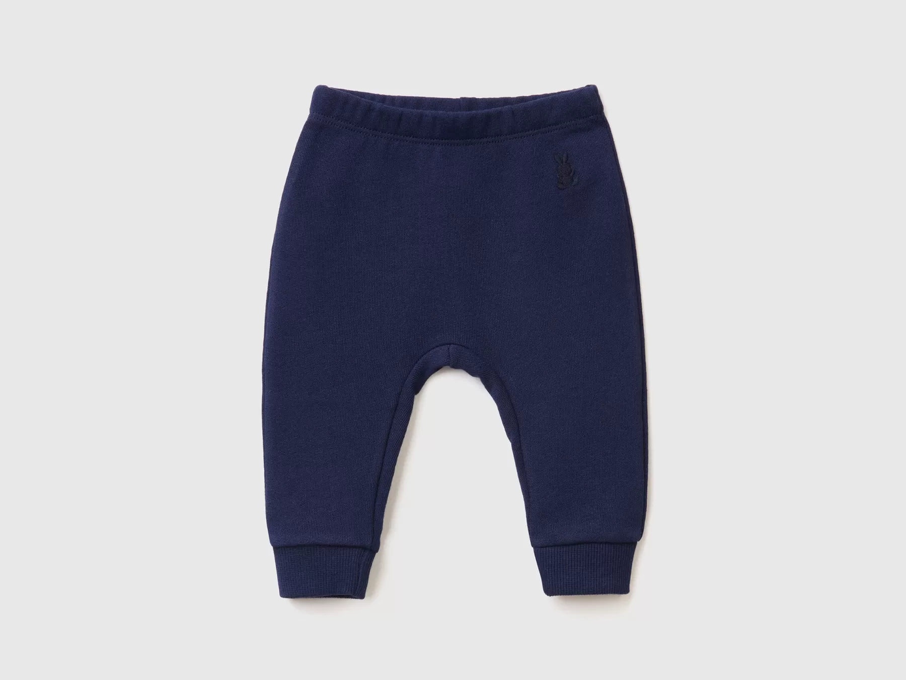 Benetton Pantaloni In Felpa Di Cotone Biologico Blu Scuro Cheap