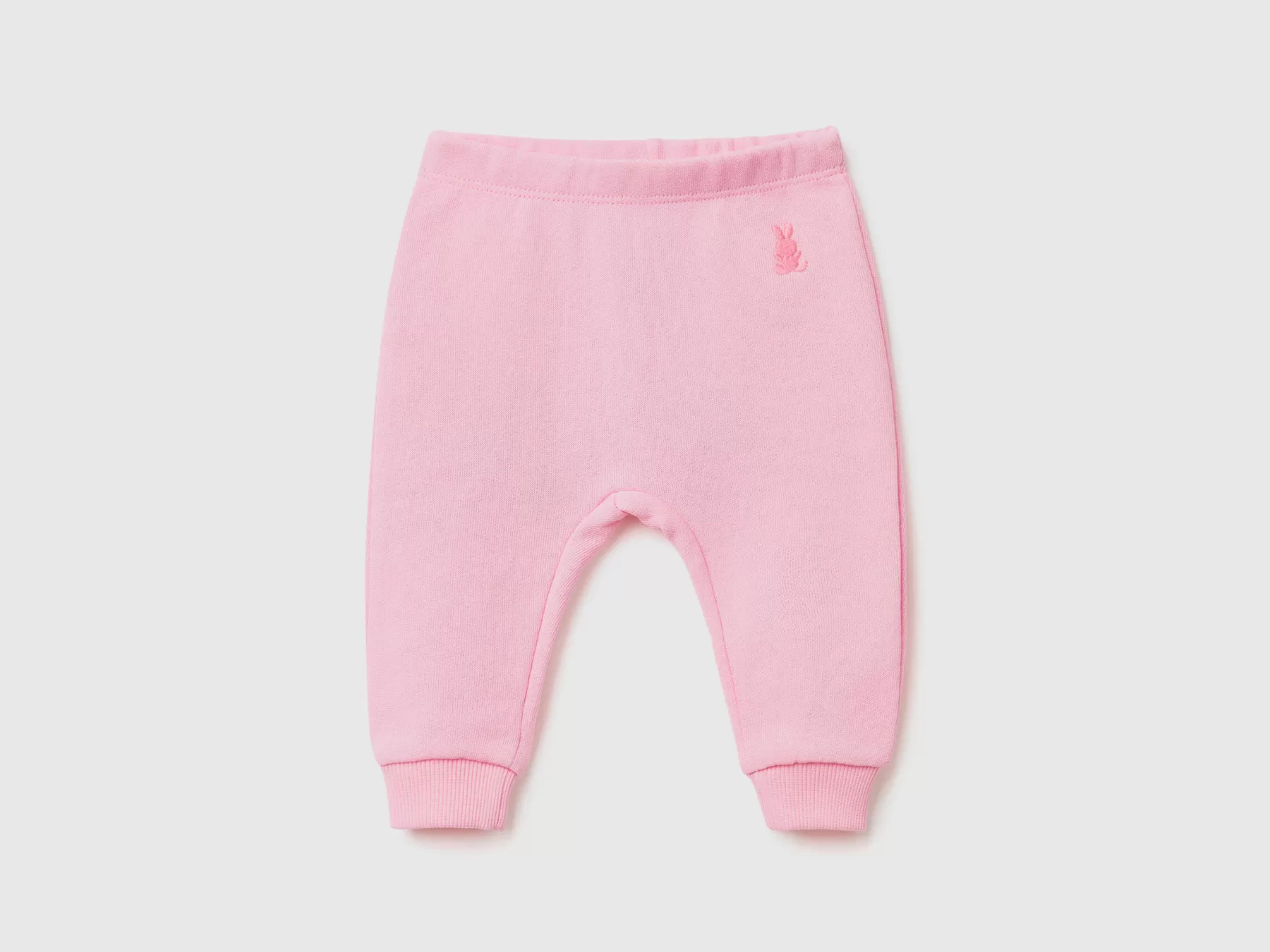 Benetton Pantaloni In Felpa Di Cotone Biologico Rosa Best Sale