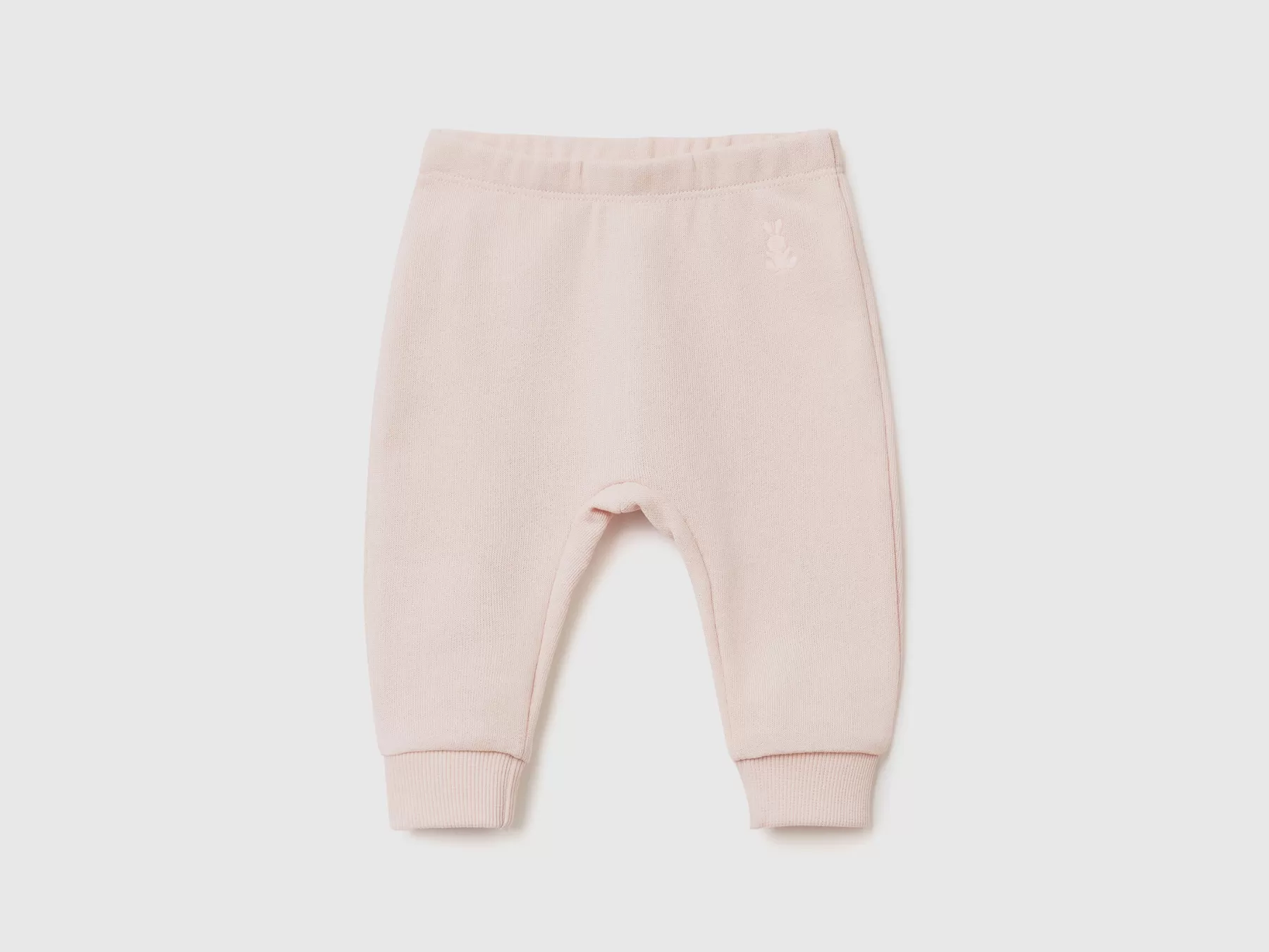 Benetton Pantaloni In Felpa Di Cotone Biologico Rosa Tenue Clearance