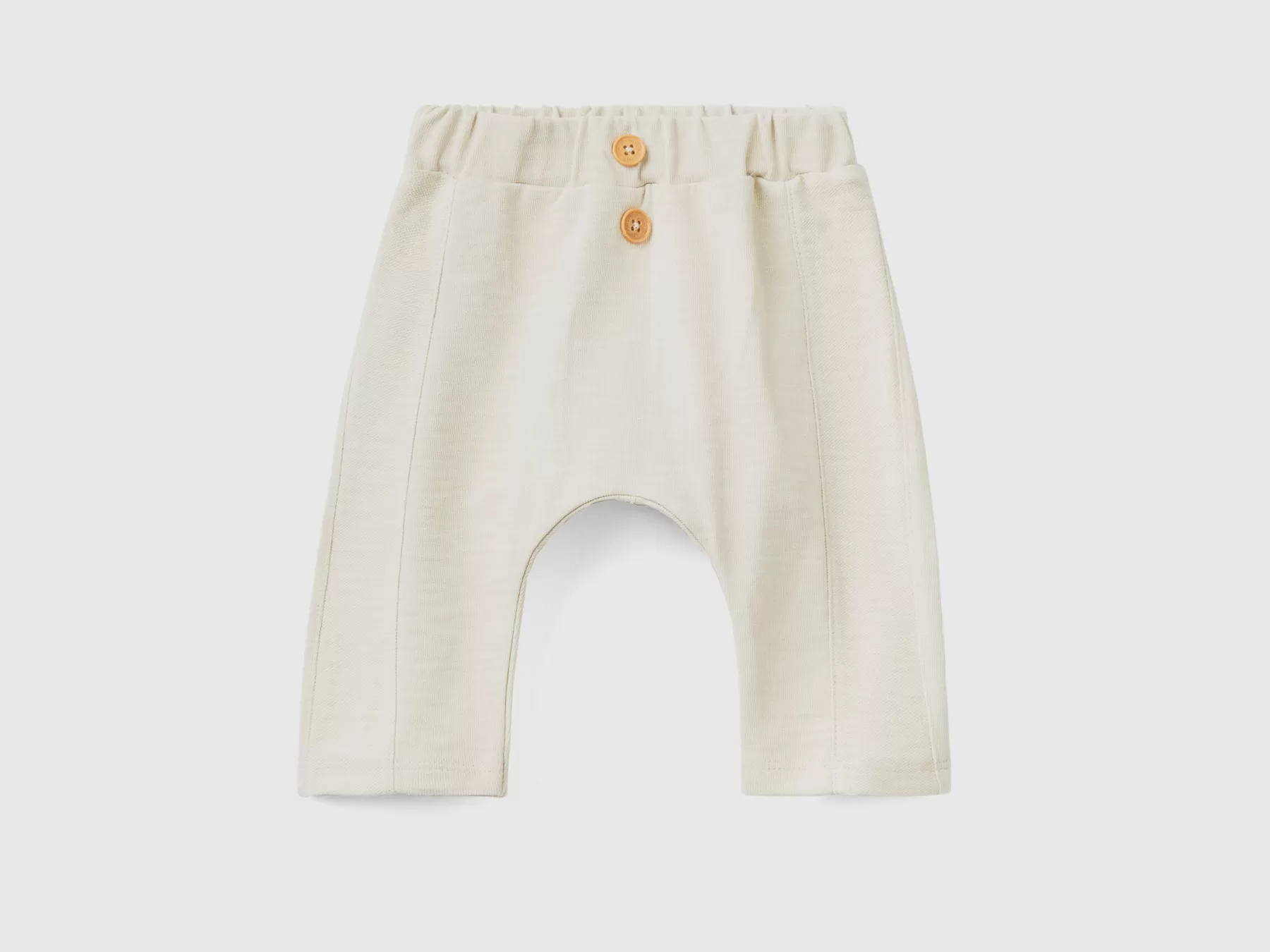 Benetton Pantaloni In Felpa Leggera Beige Clearance