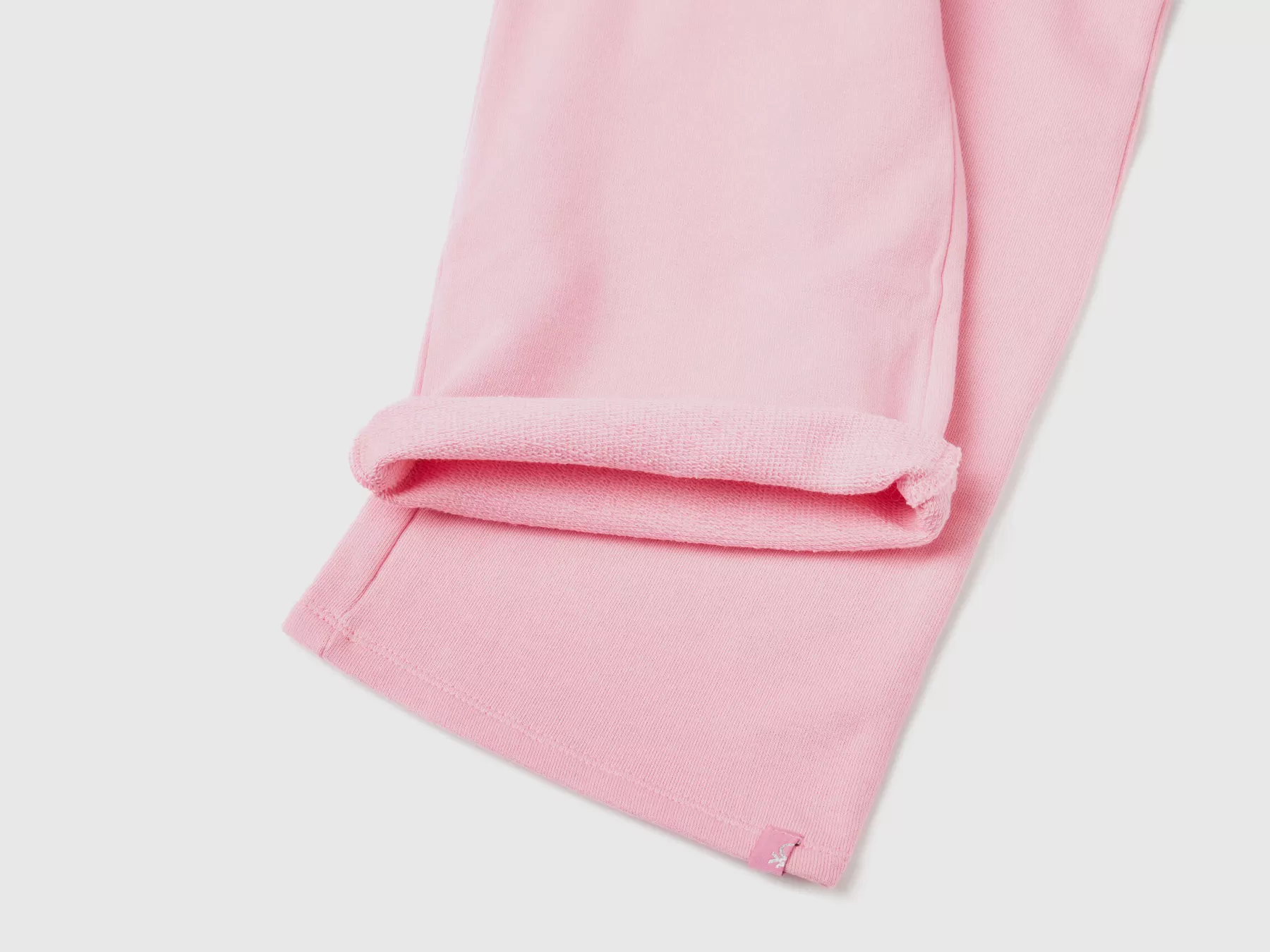 Benetton Pantaloni Palazzo In Felpa Rosa Clearance