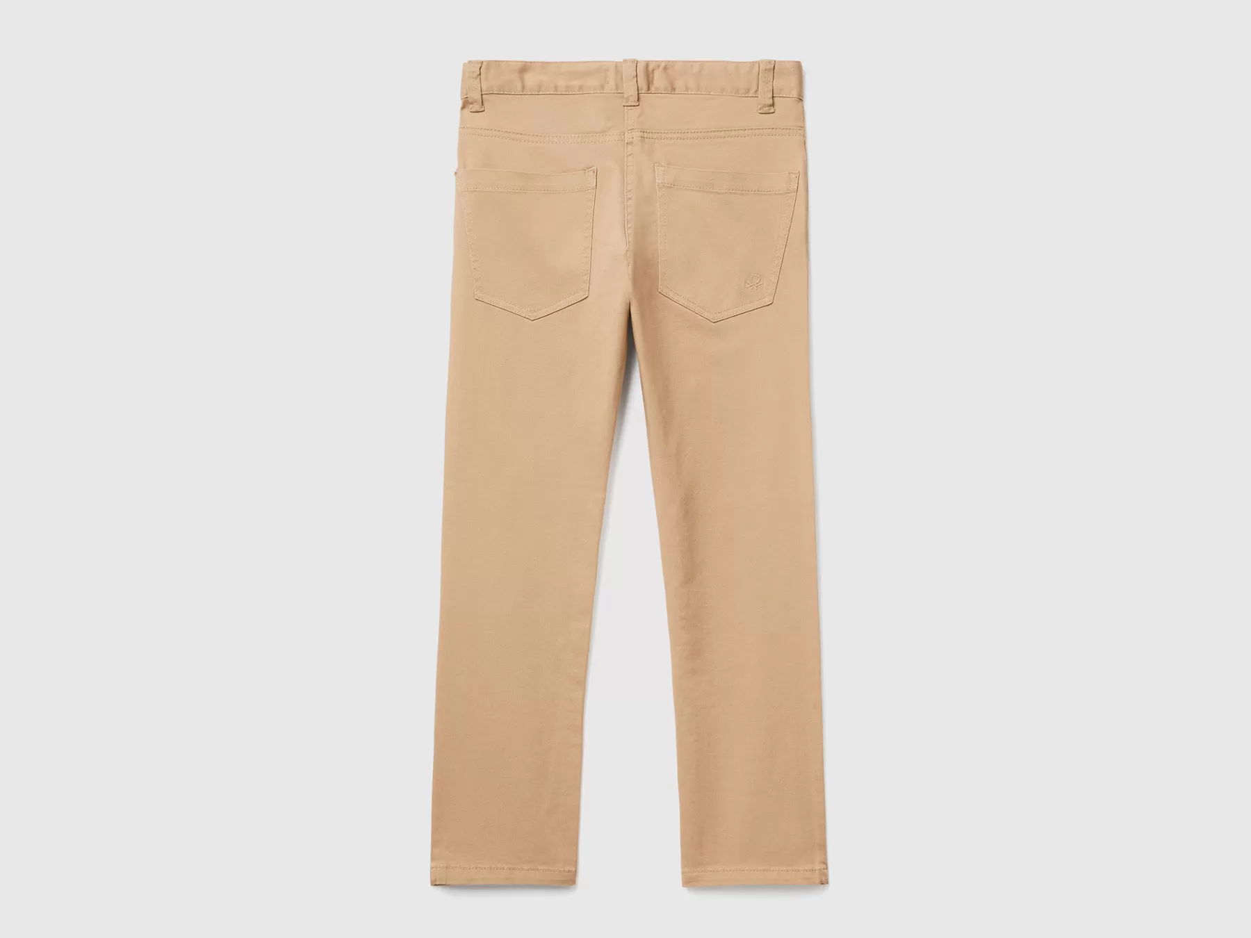 Benetton Pantaloni Slim Fit Cinque Tasche Cammello Best