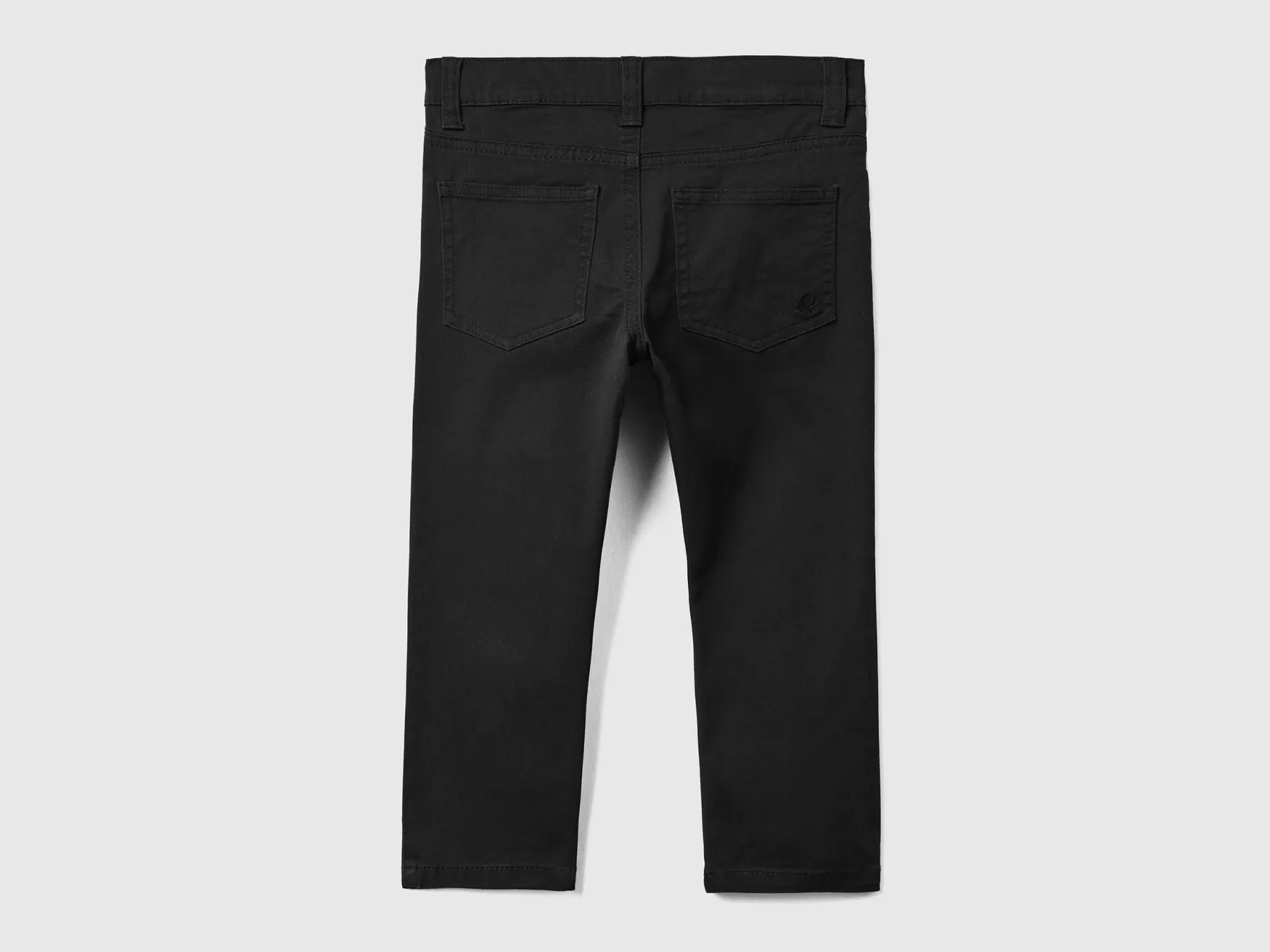 Benetton Pantaloni Slim Fit Cinque Tasche Nero Best Sale