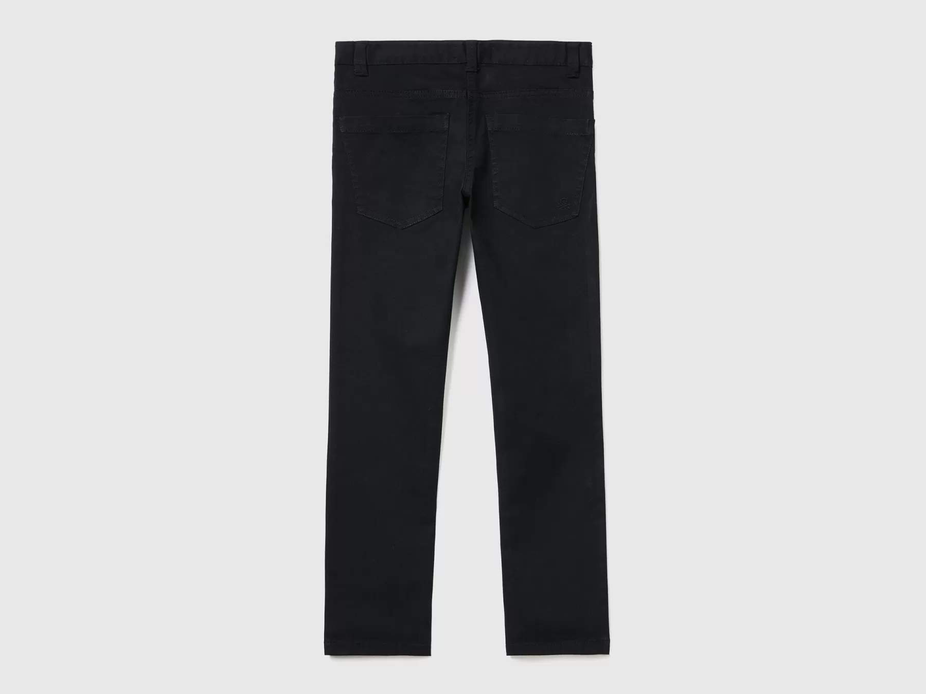 Benetton Pantaloni Slim Fit Cinque Tasche Nero Best