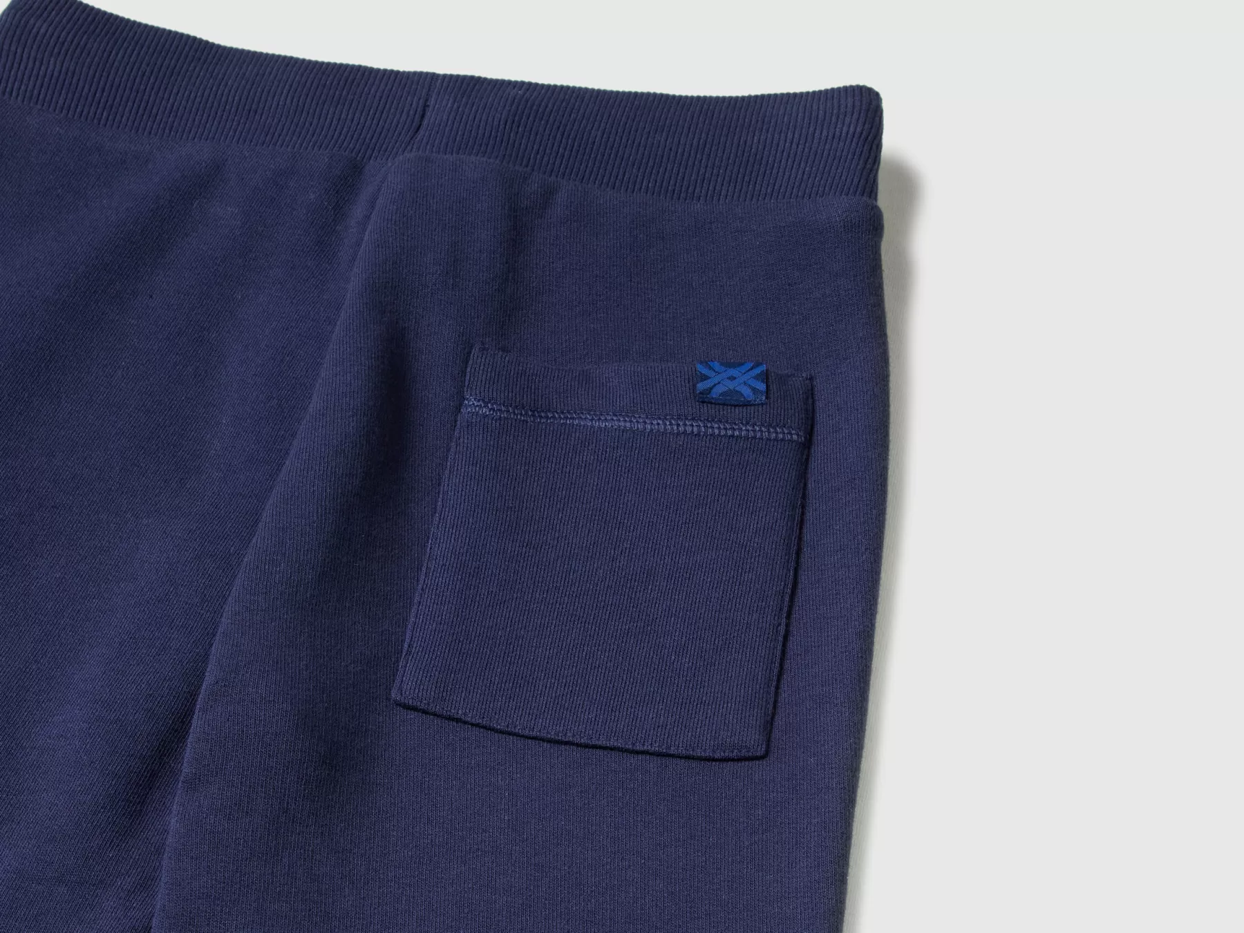 Benetton Pantaloni Sportivi Con Coulisse Blu Scuro Discount