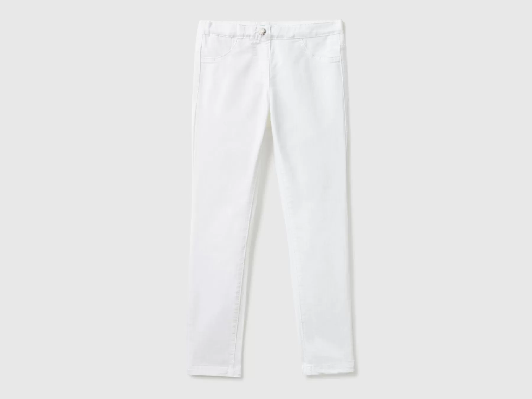 Benetton Pantaloni Super Skinny Bianco Online