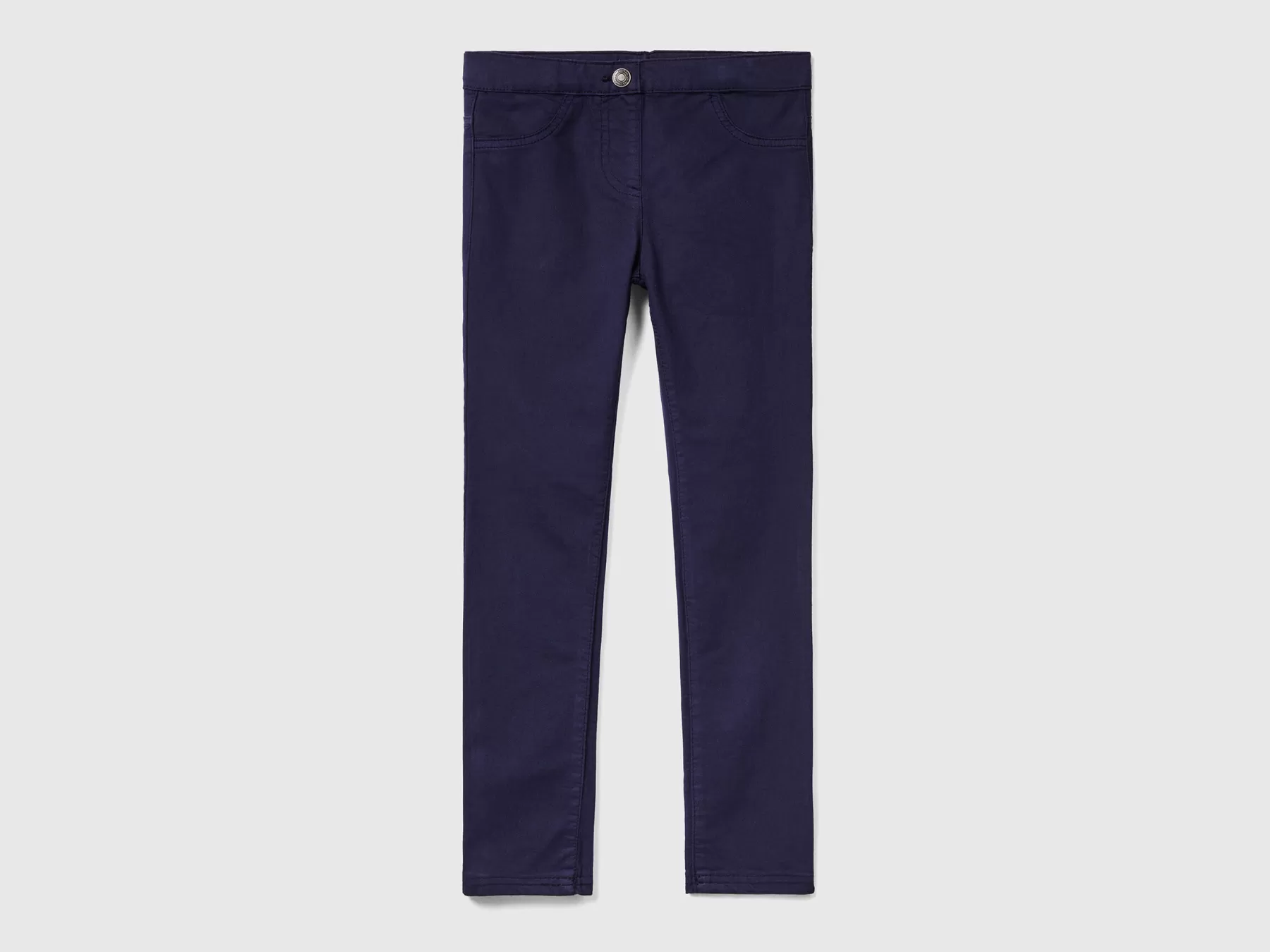 Benetton Pantaloni Super Skinny Blu Scuro Fashion