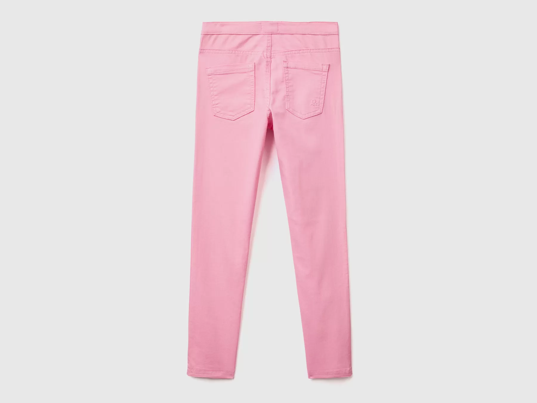 Benetton Pantaloni Super Skinny Rosa New