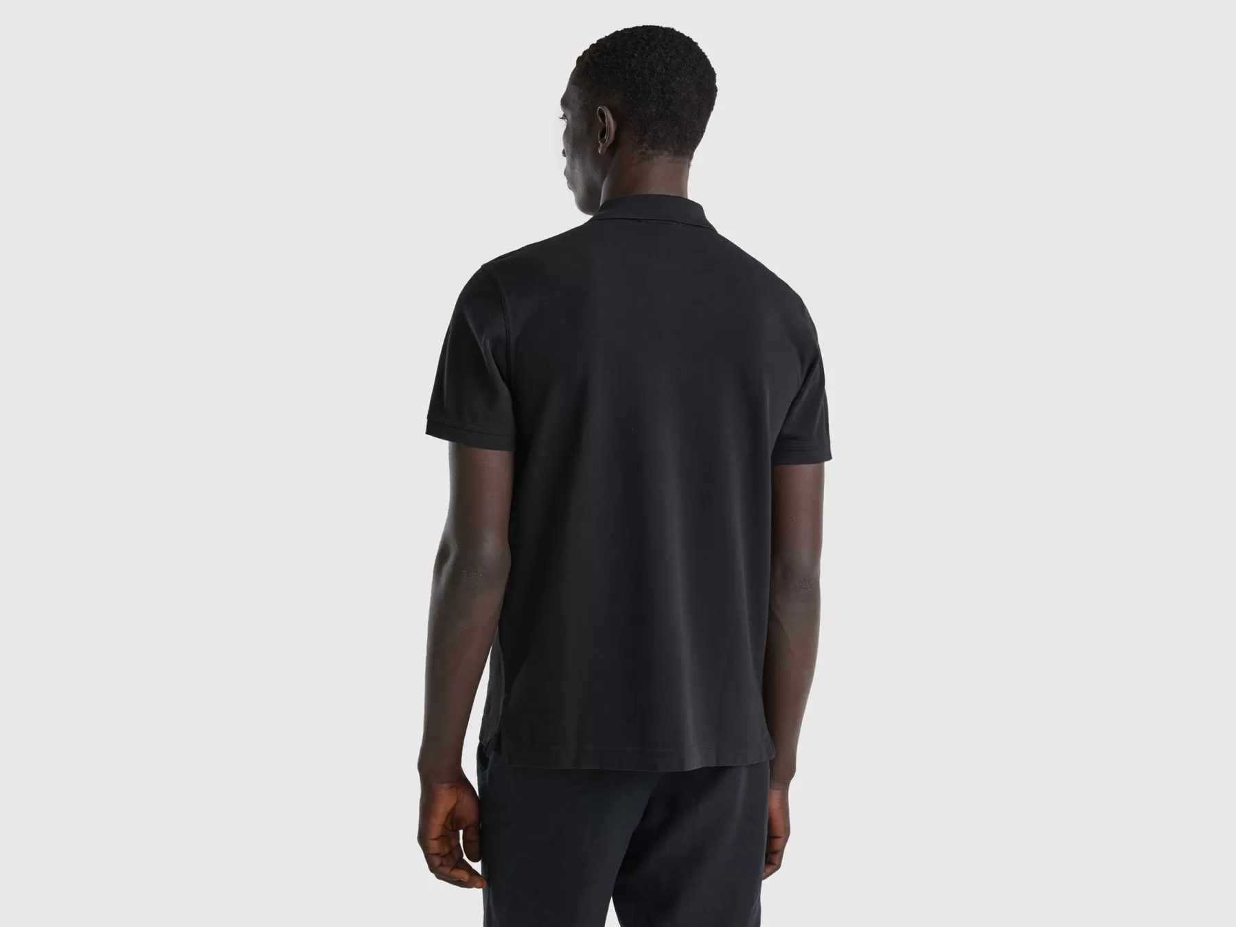 Benetton Polo Nera Regular Fit Nero Store