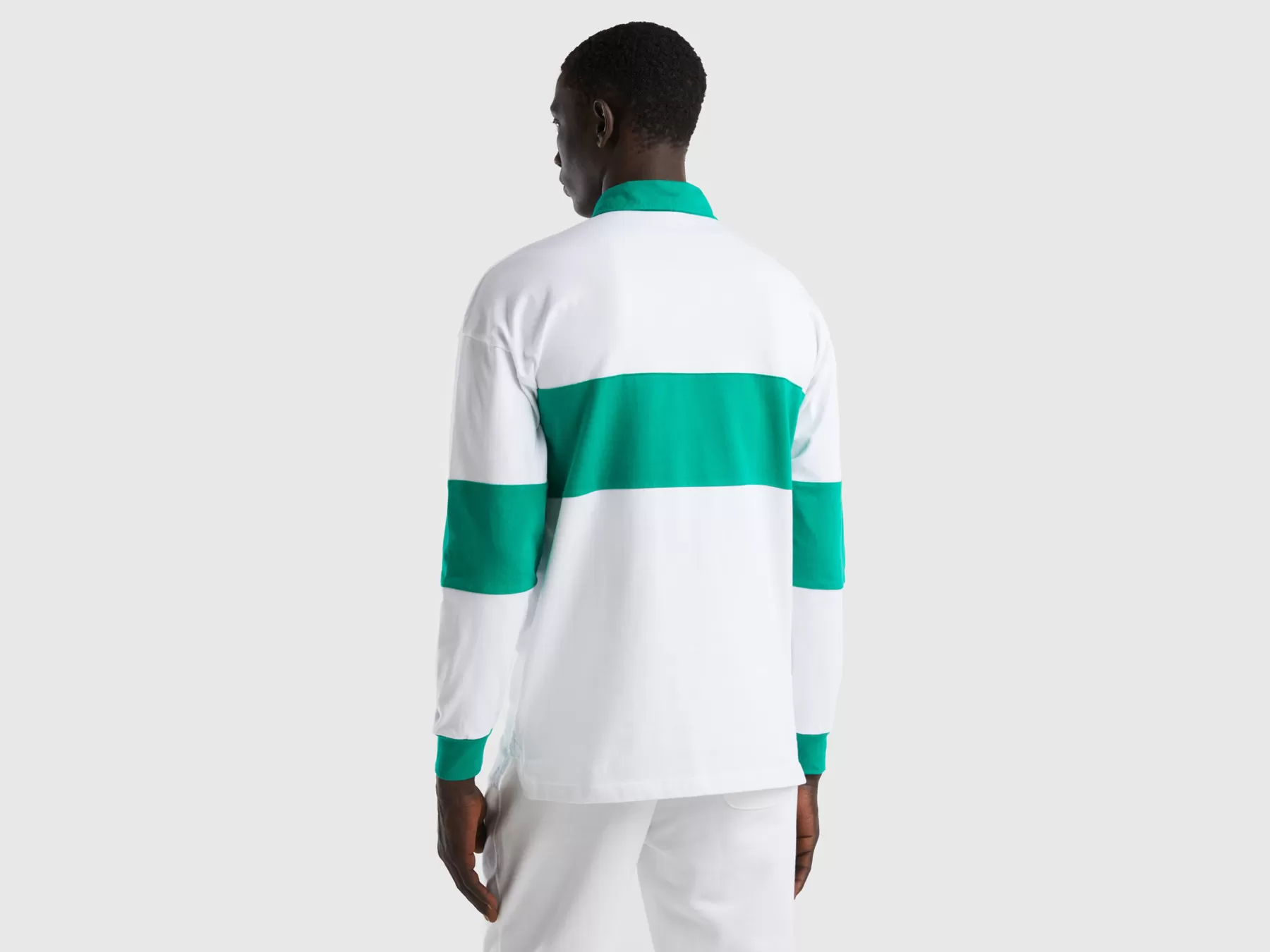 Benetton Polo Rugby In Cotone Biologico Verde Online